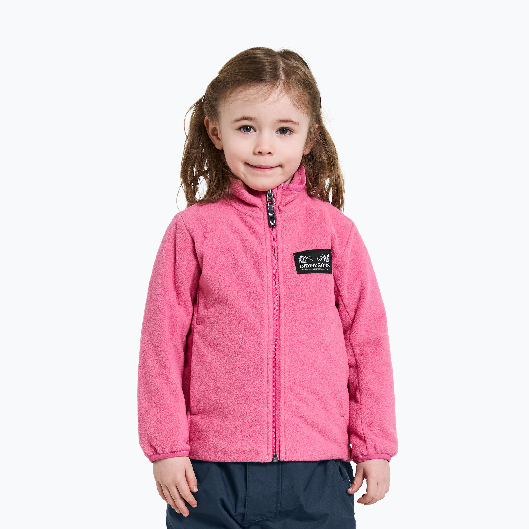 Bluza polarowa dziecięca Didriksons Muskot sweet pink 