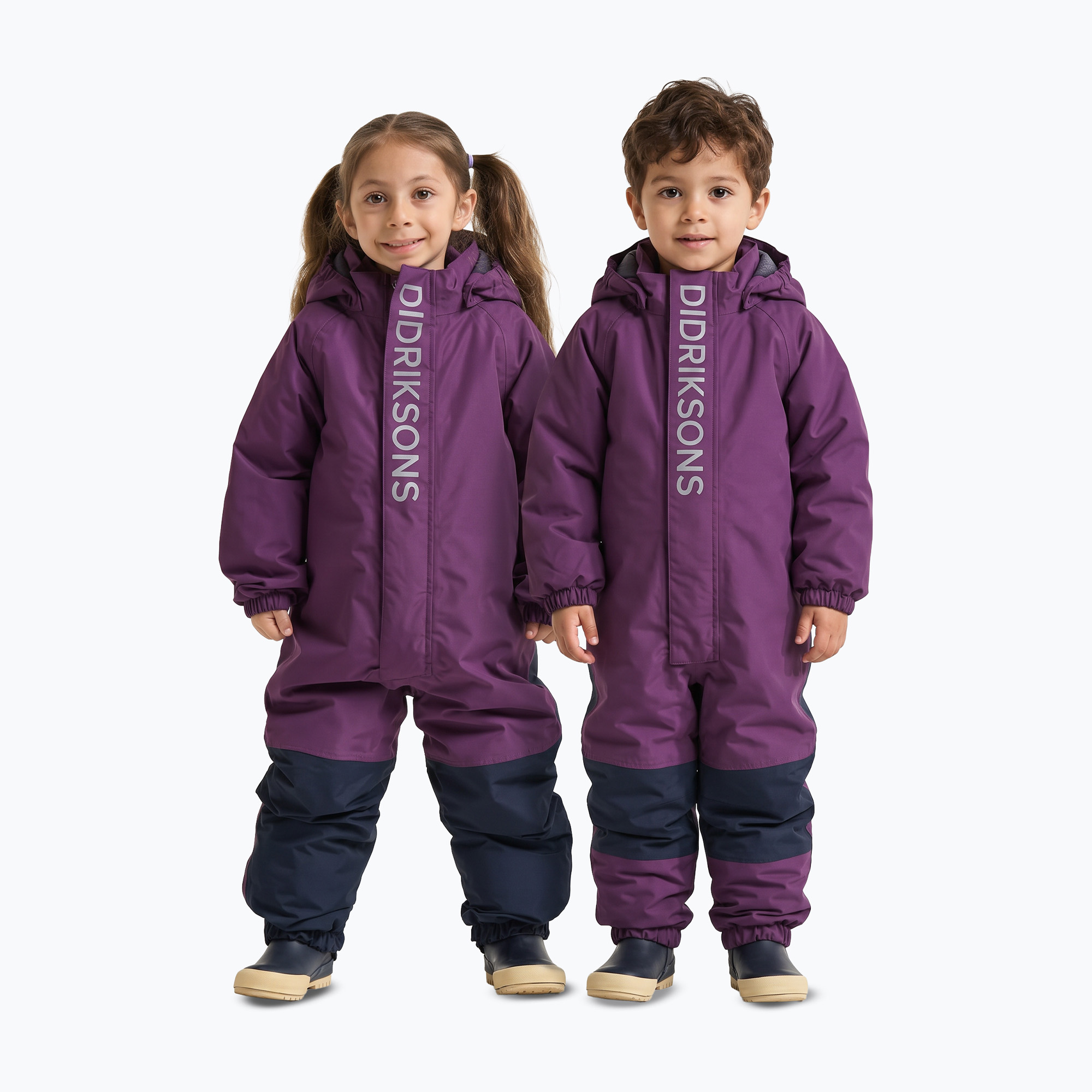 Детски скиорски гащеризон Didriksons Talvi Cover 2 northern purple