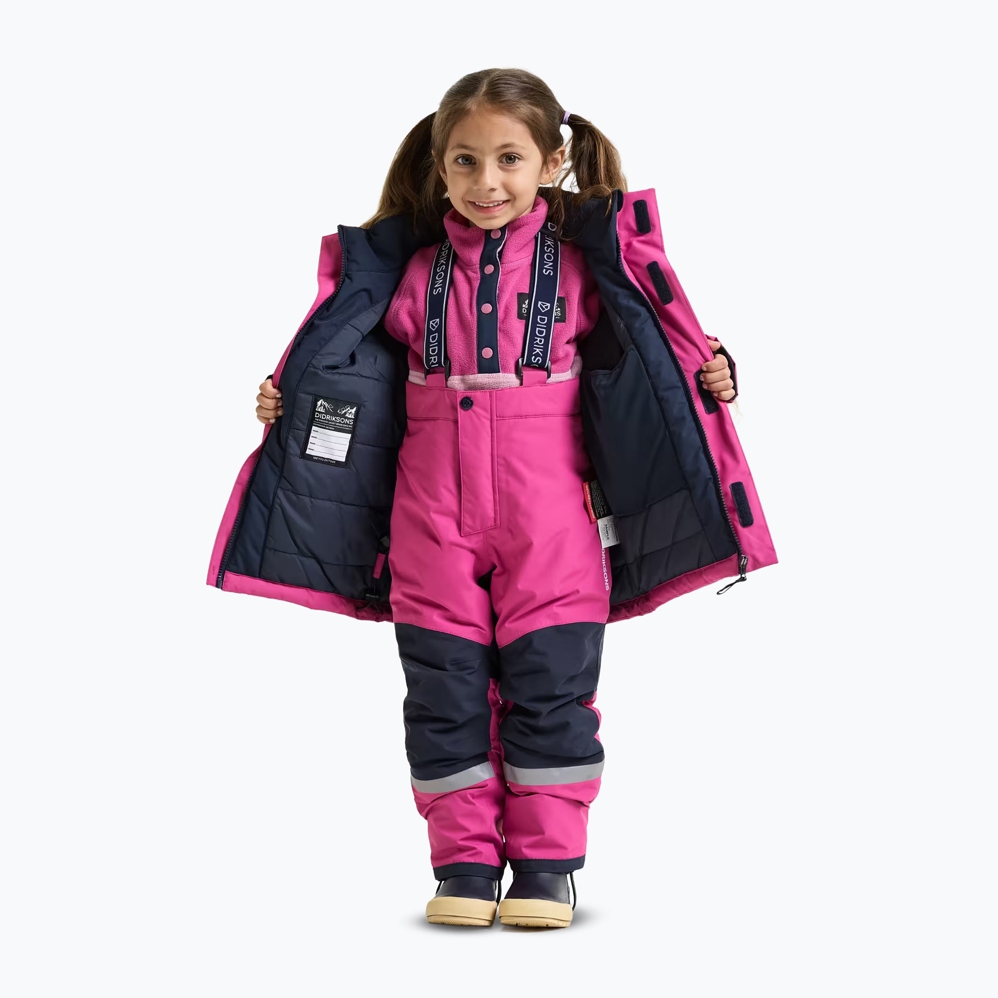 Dětský lyžařský komplet Didriksons Skare 2 cactus pink