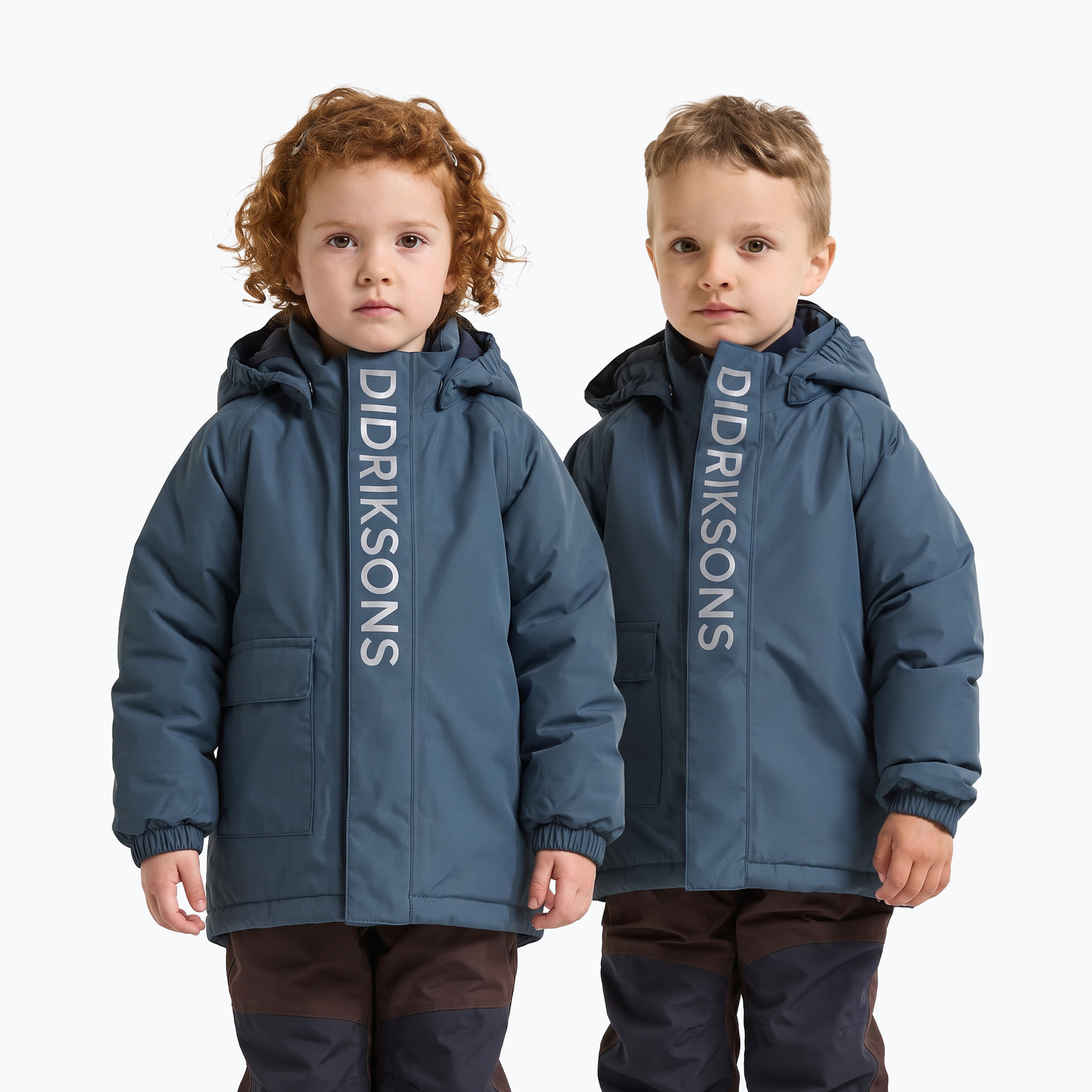 Детско яке Didriksons Talvi 2 mountain blue