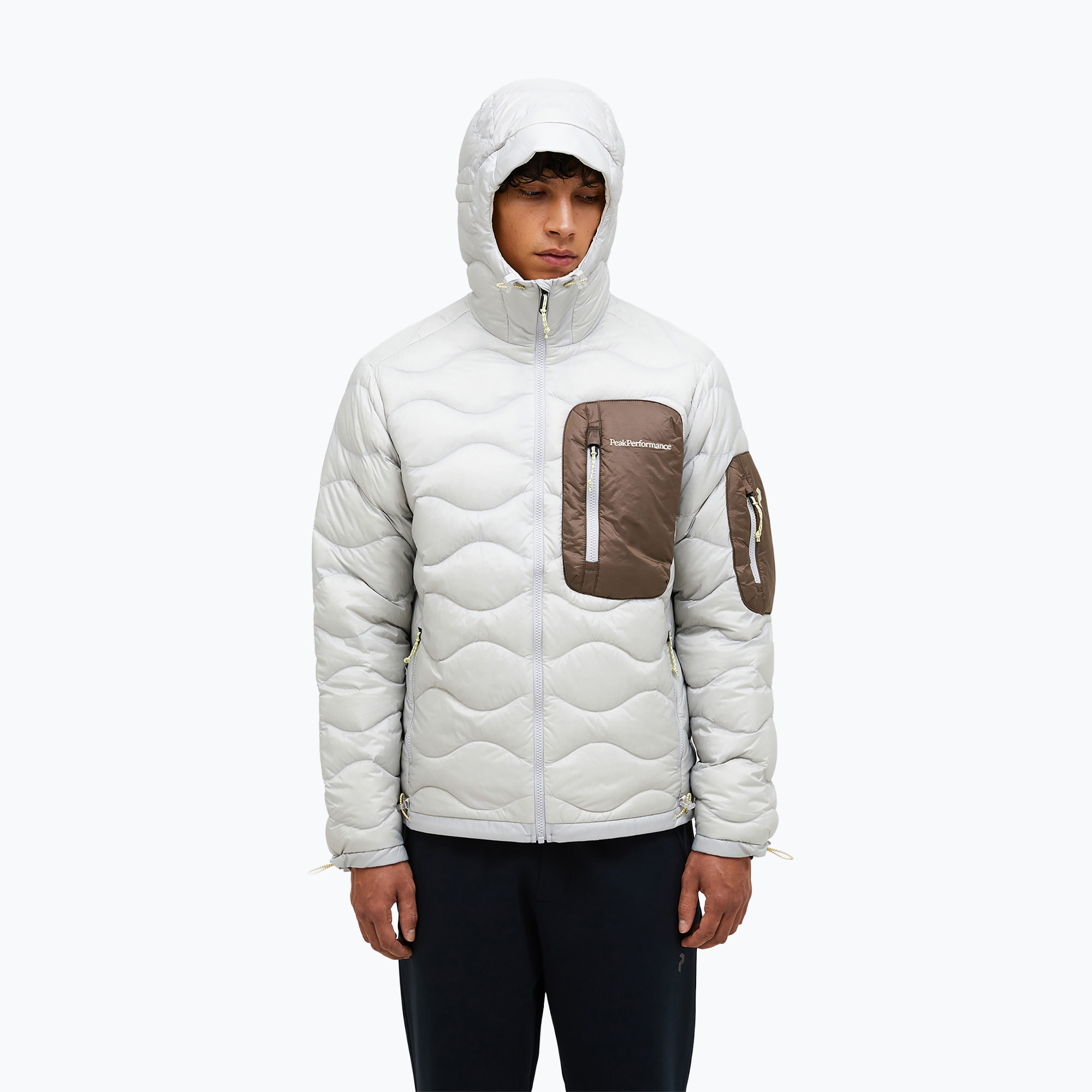 Мъжко пухено яке Peak Performance Helium Utility Down Hood Antarctica/Desert Terrain