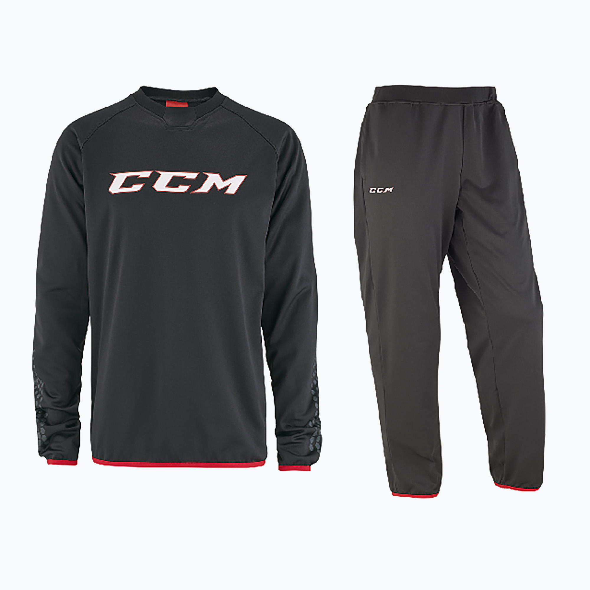 Детски спортен костюм CCM Locker Suit JR black