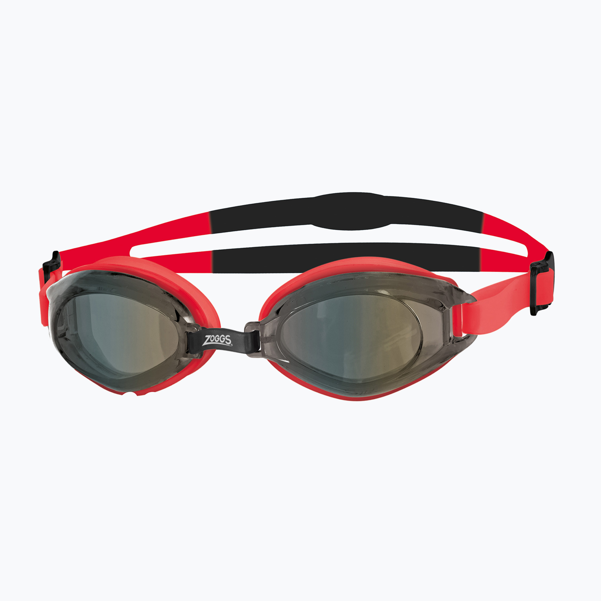 Occhialini da nuoto Zoggs Endura Mirror rosso/nero/fumo specchiato (Endura Mirror 461009)