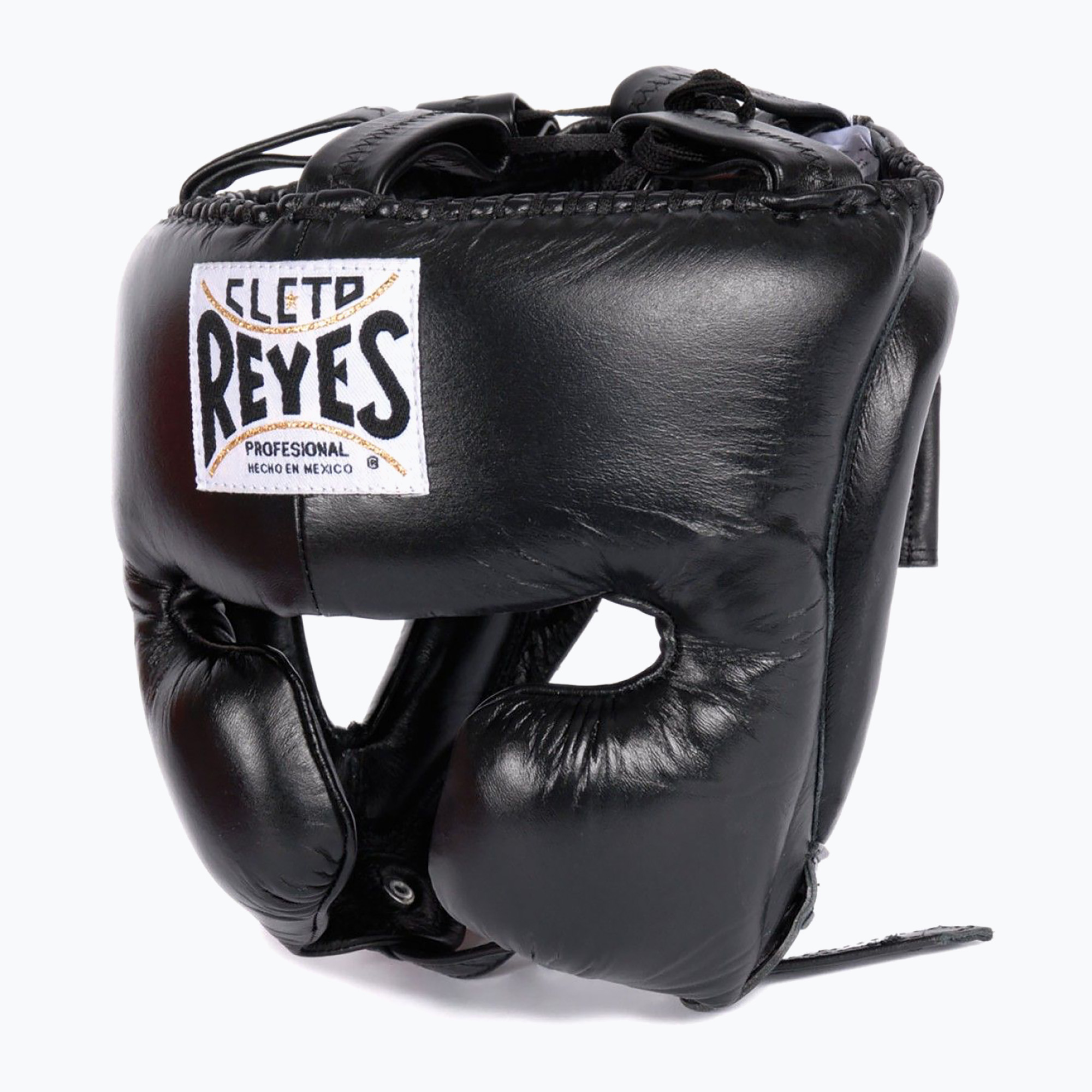 Kask bokserski Cleto Reyes Cheek Protectors Leather black 