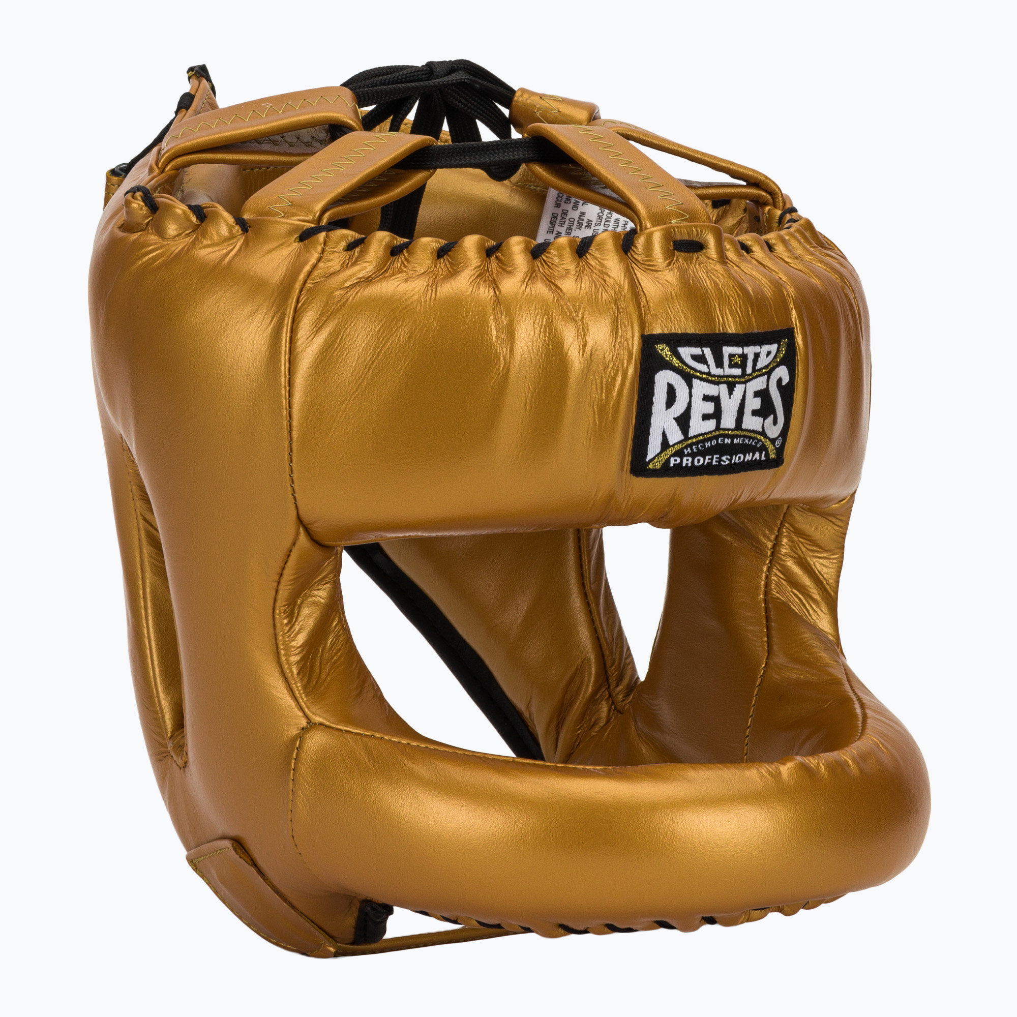 Cască de box Cleto Reyes With Round Face Bar gold