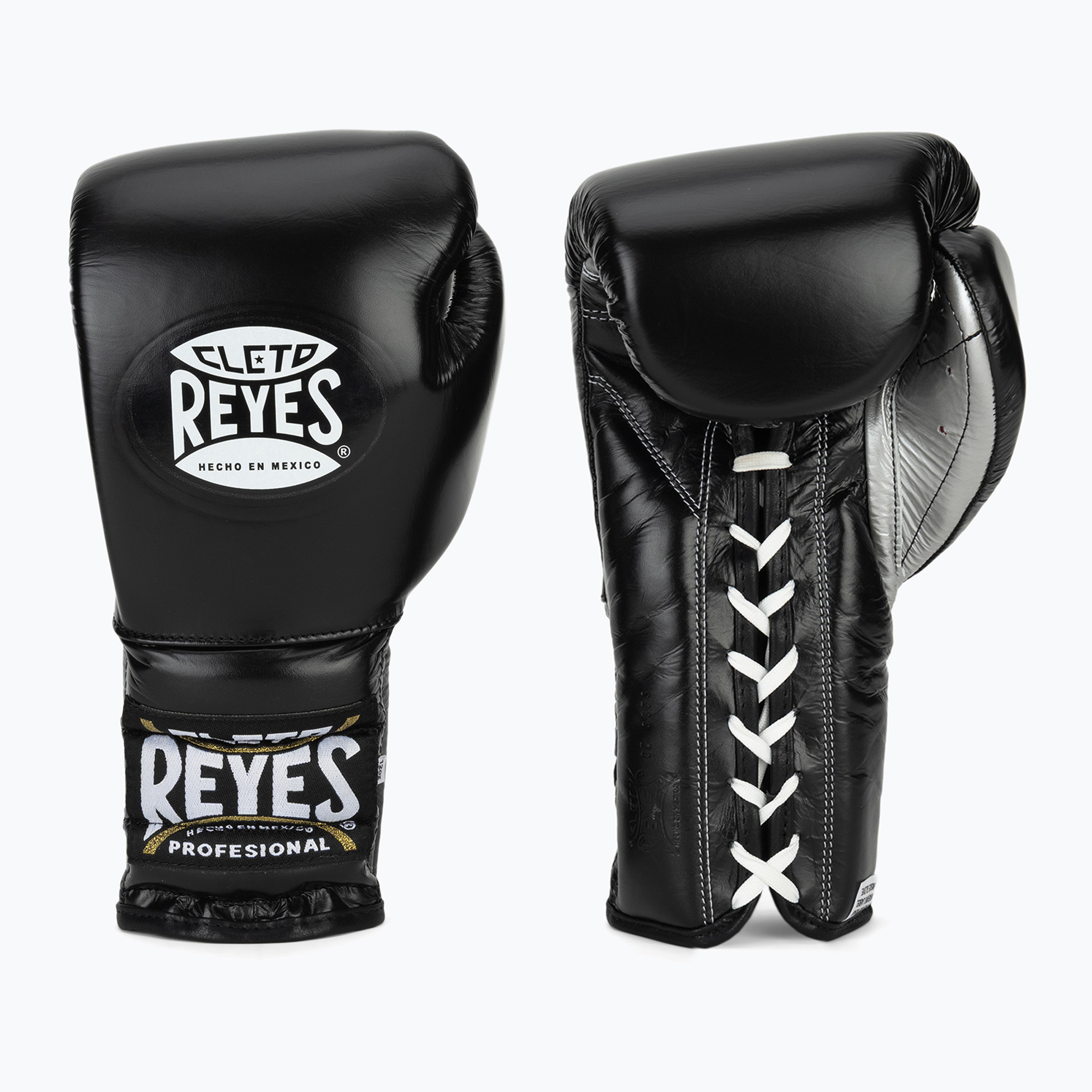 Боксови ръкавици Cleto Reyes Traning Thumb black/silver