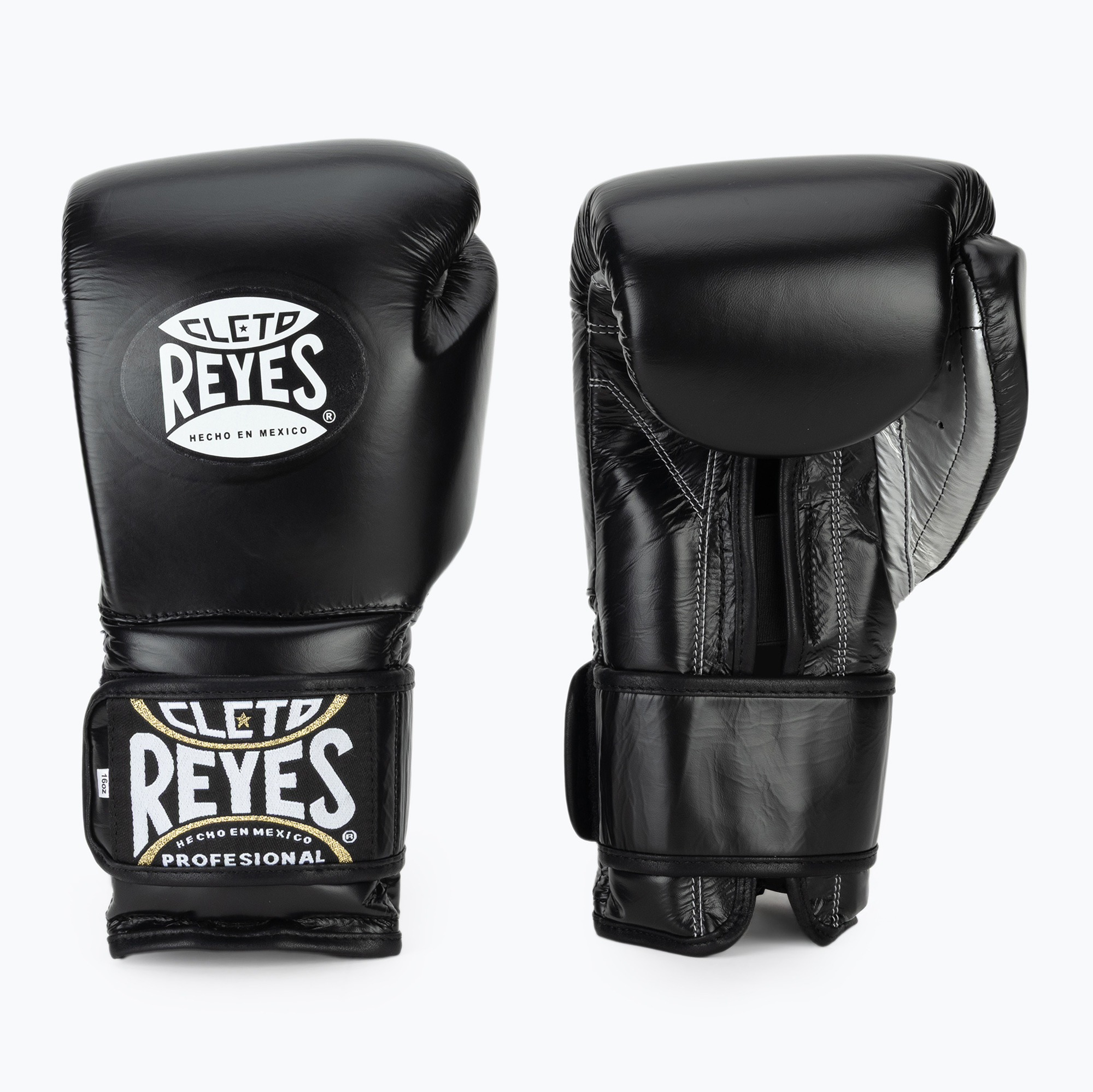 Боксови ръкавици Cleto Reyes Velcro Sparring black silver