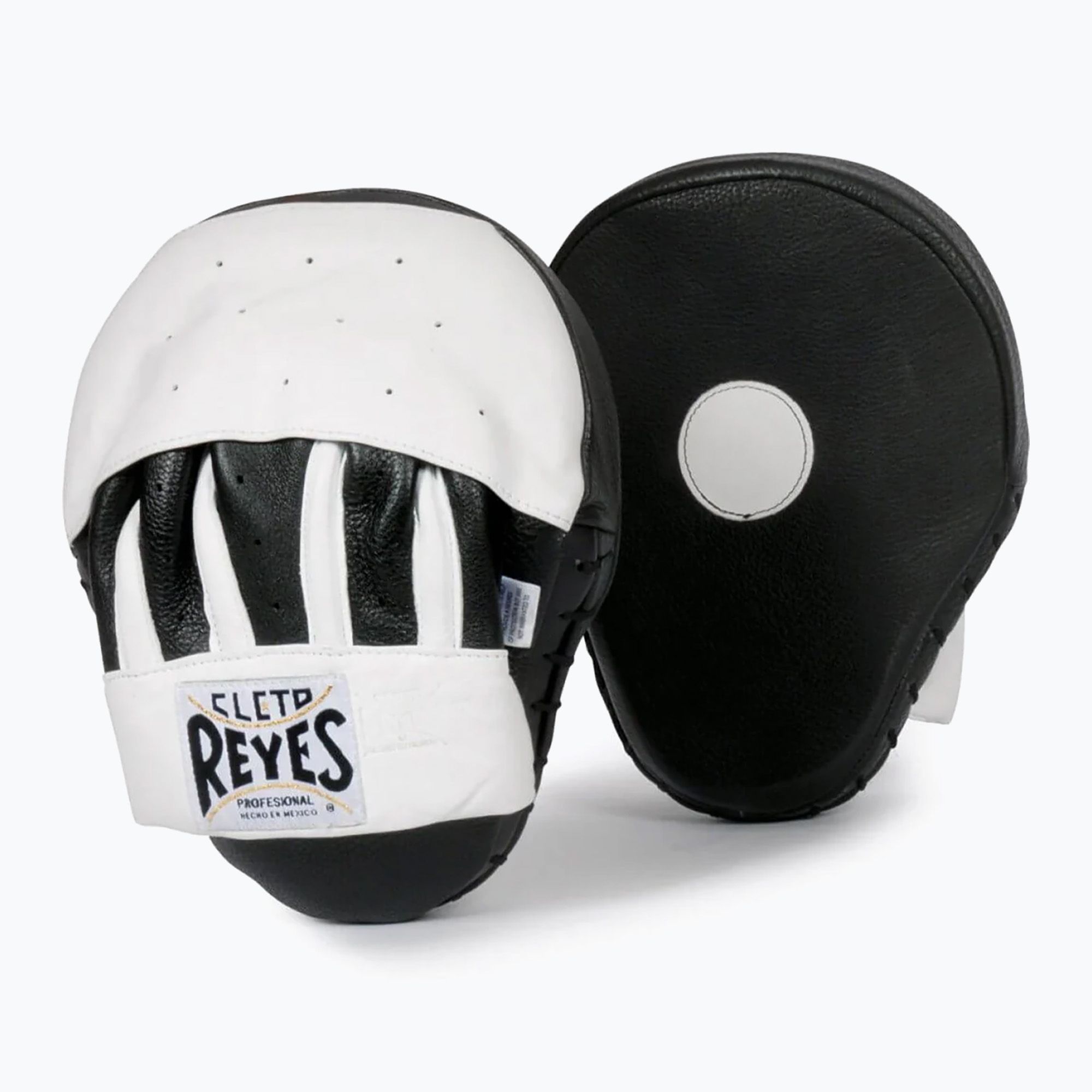 Łapy treningowe trenerskie Cleto Reyes Curved Boxing white/black 
