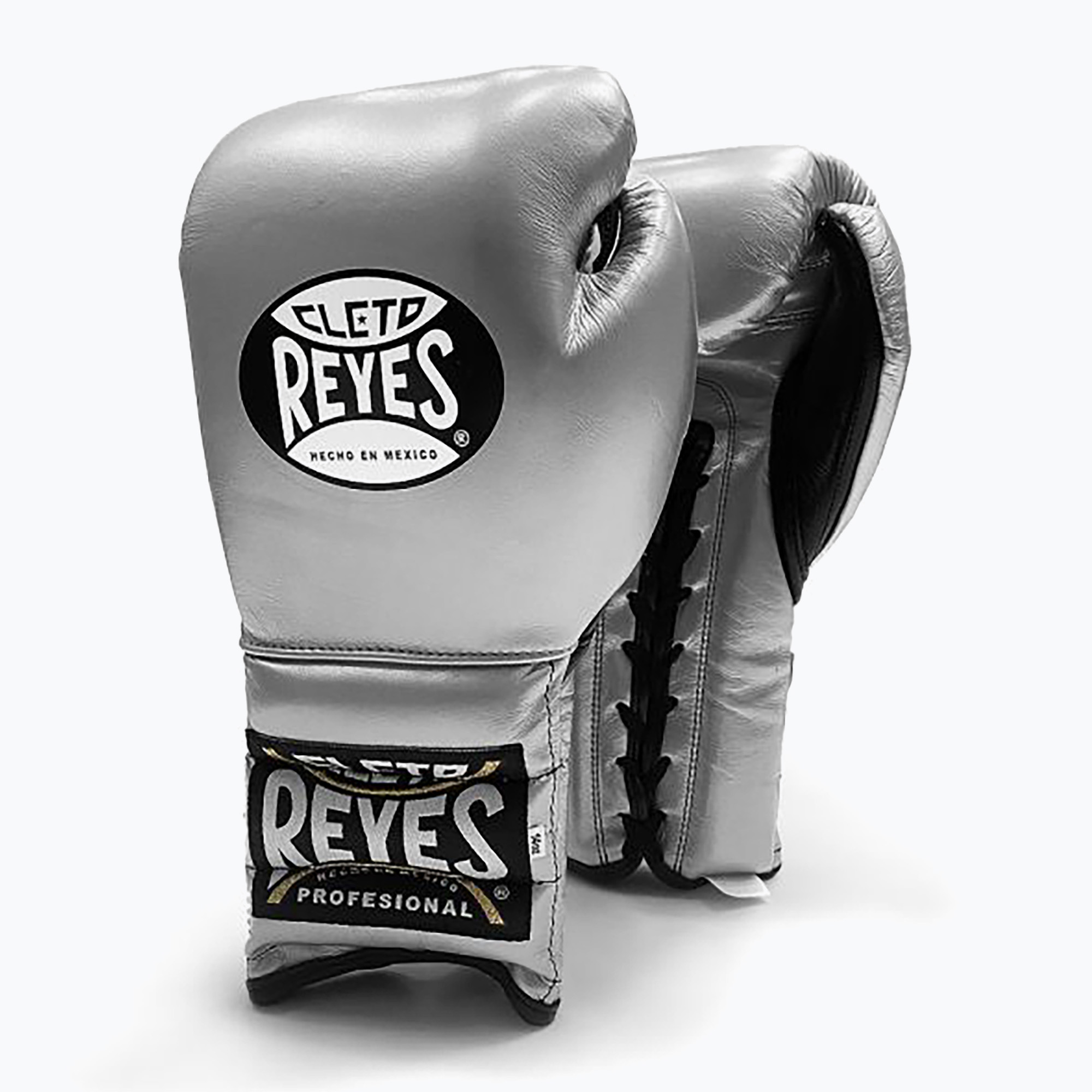 Rękawice bokserskie Cleto Reyes Lace Up Sparring silver 