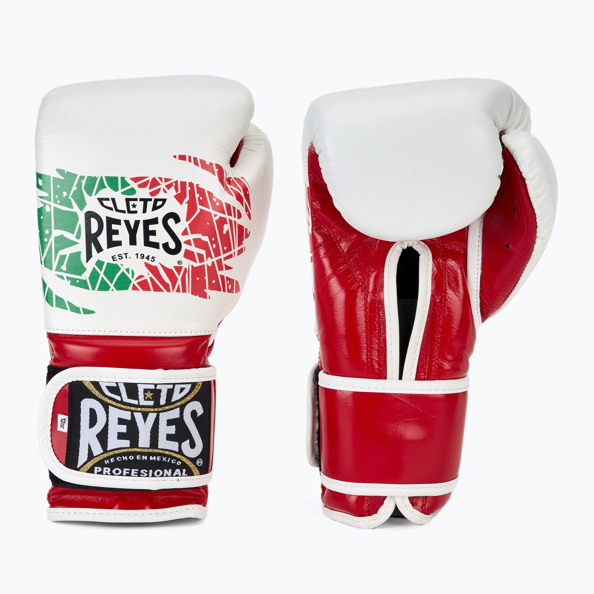 Rękawice bokserskie Cleto Reyes Velcro Sparring red/white green red 