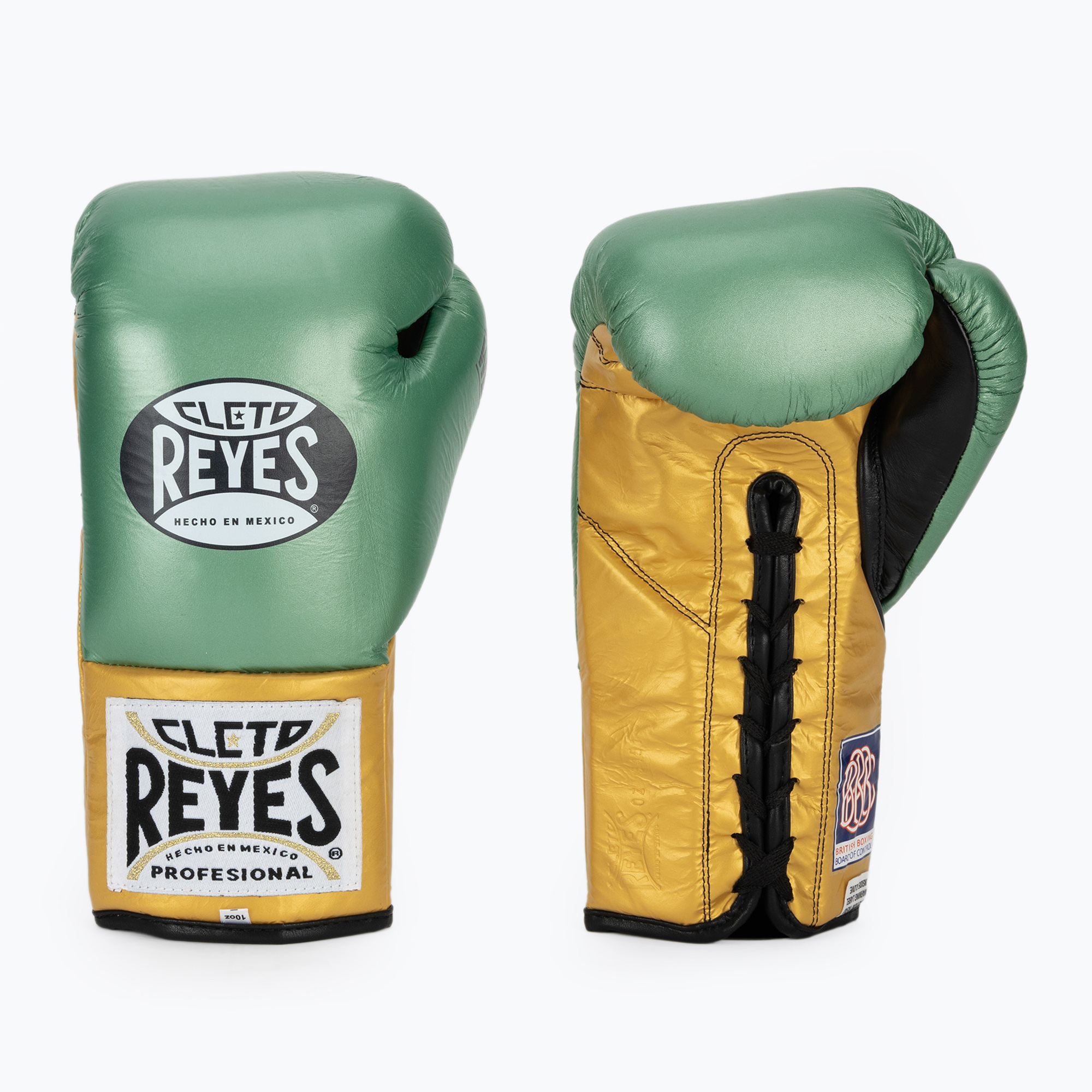 Боксови ръкавици Cleto Reyes Boxing Gloves creen metallic/gold