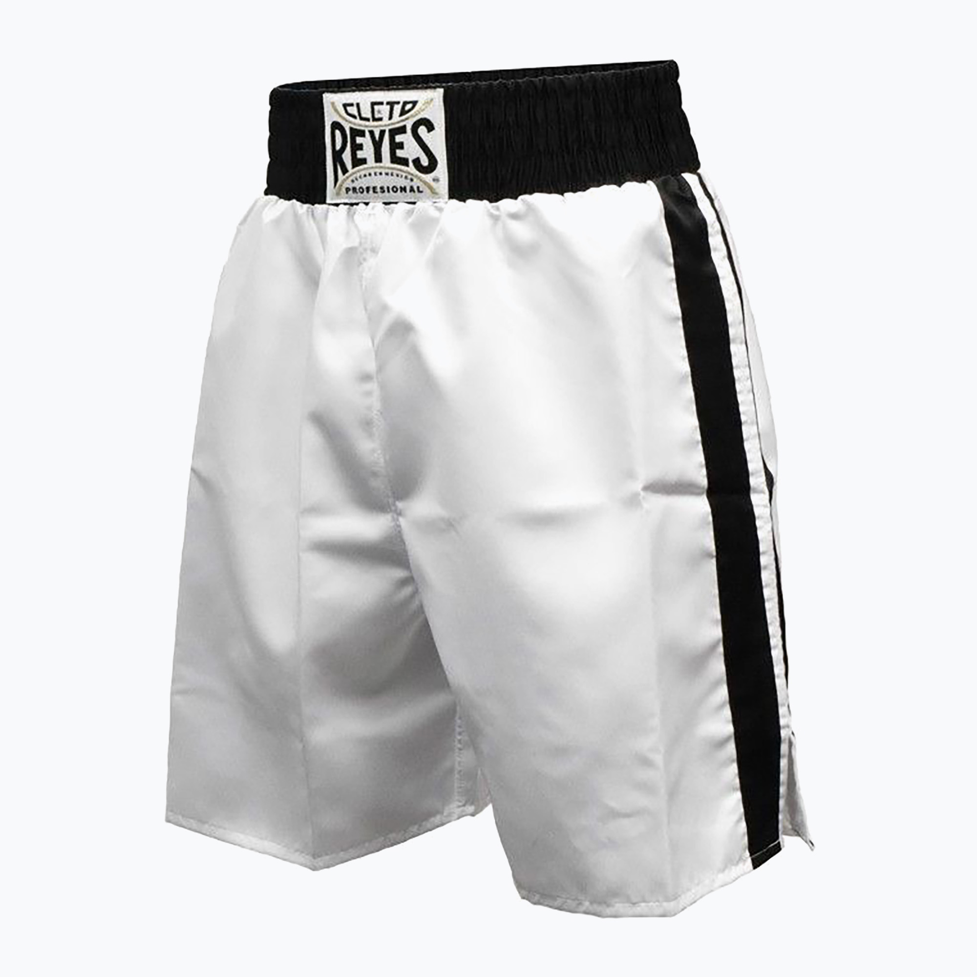 Spodenki bokserskie męskie Cleto Reyes Satin Boxing white/black 