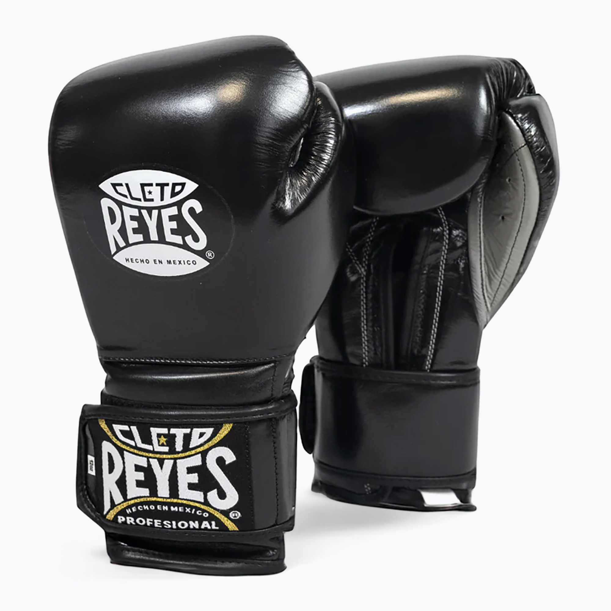 Rękawice bokserskie Cleto Reyes Velcro Sparring black/silver 