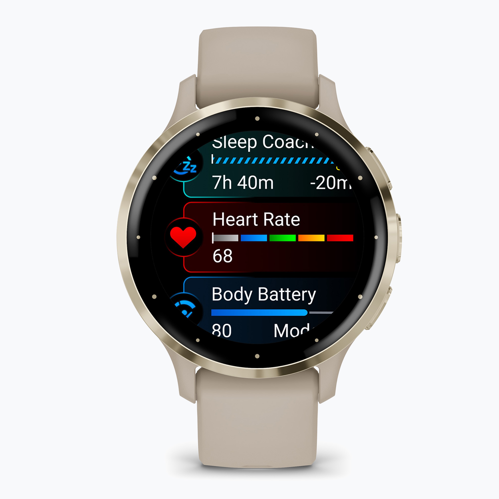 Okosóra Garmin Venu 3S soft gold/french gray (Venu 3S 010-02785-02)