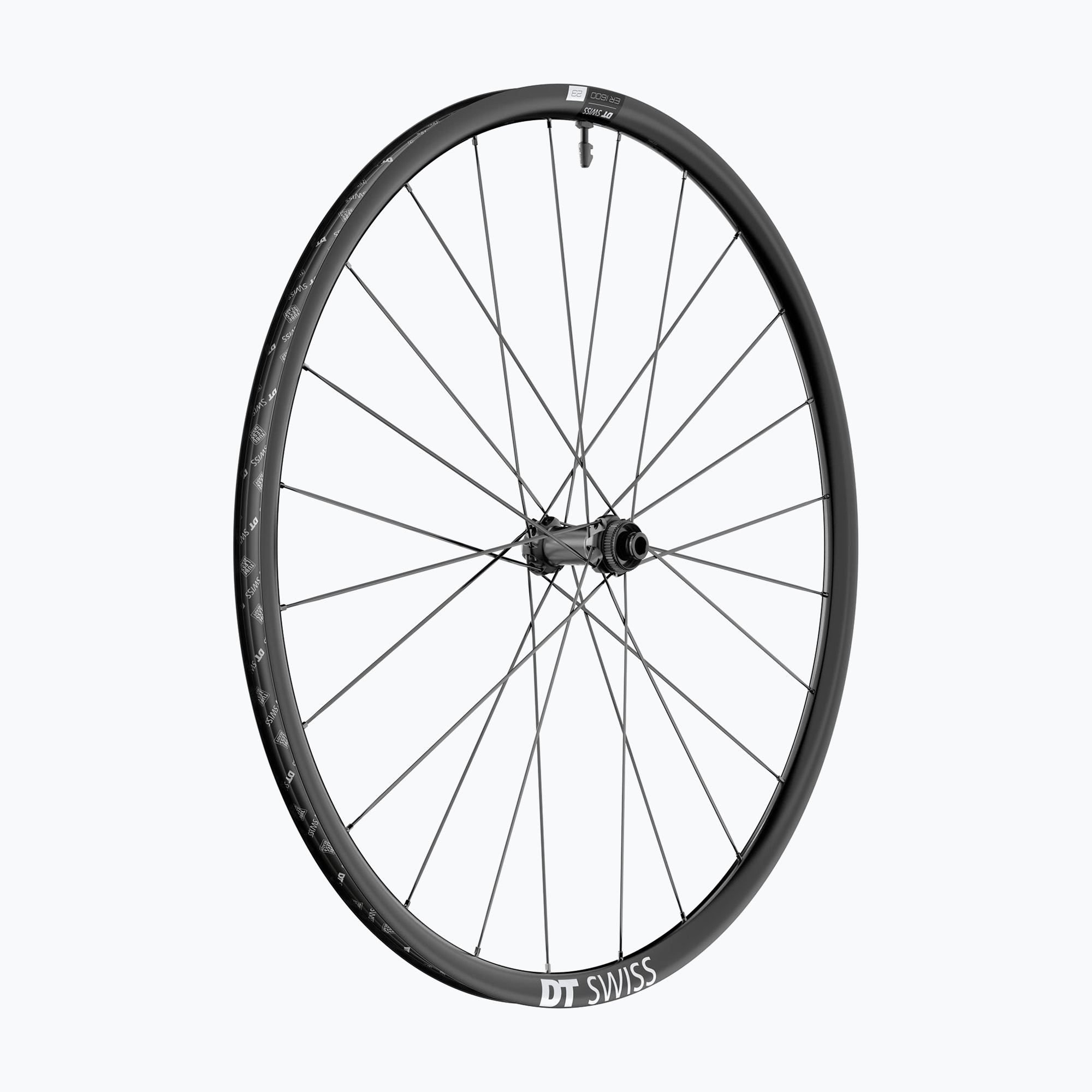 DT Swiss ER 1600 SP 700C CL 23 12/100 čierne predné koleso na bicykel (ER 1600 SP 700C CL 23 12/100 WER1600AIDXSA21177)