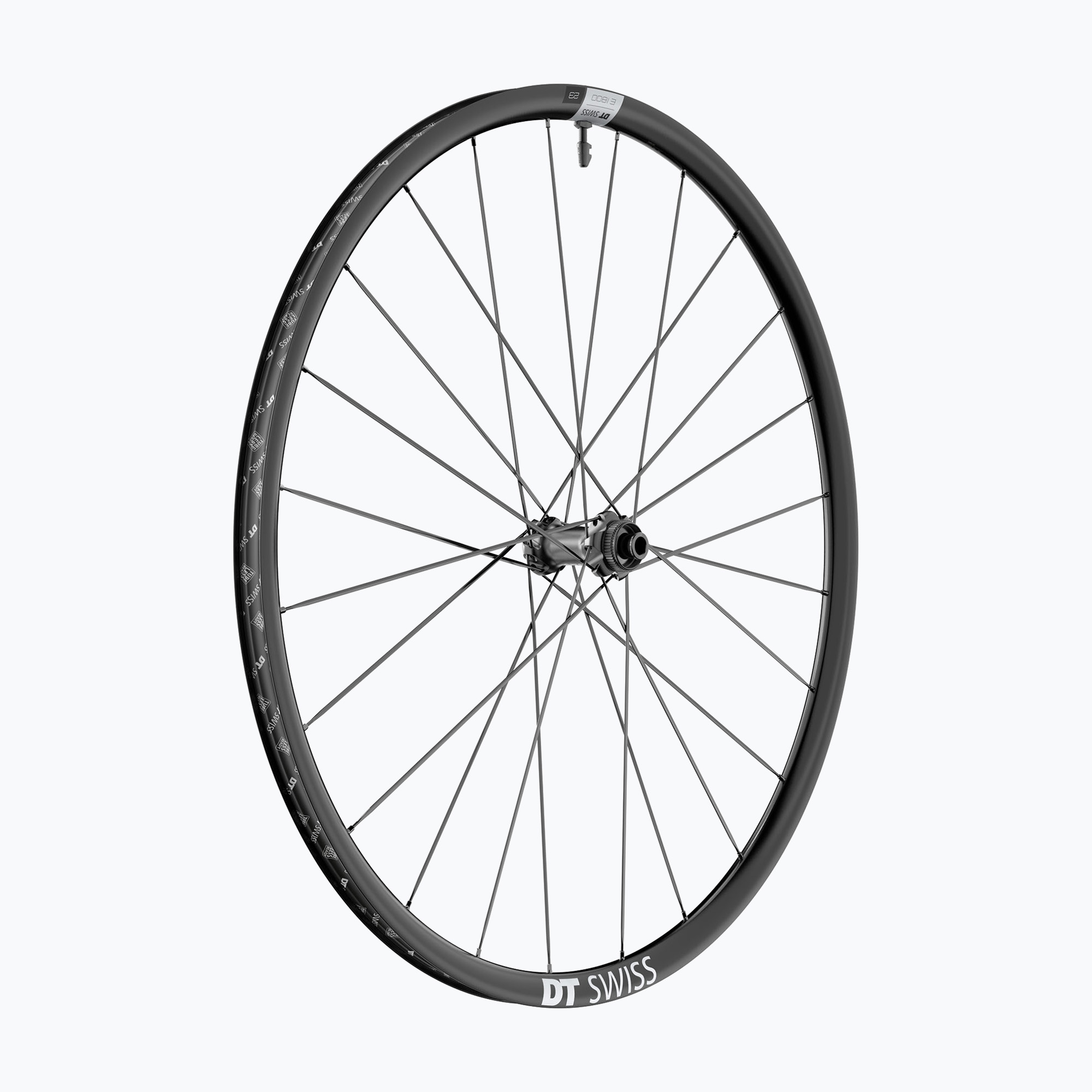 DT Swiss E 1800 SP 700C CL 23 12/100 čierne predné koleso na bicykel (E 1800 SP 700C CL 23 12/100 W0E1800AIDXSA21215)