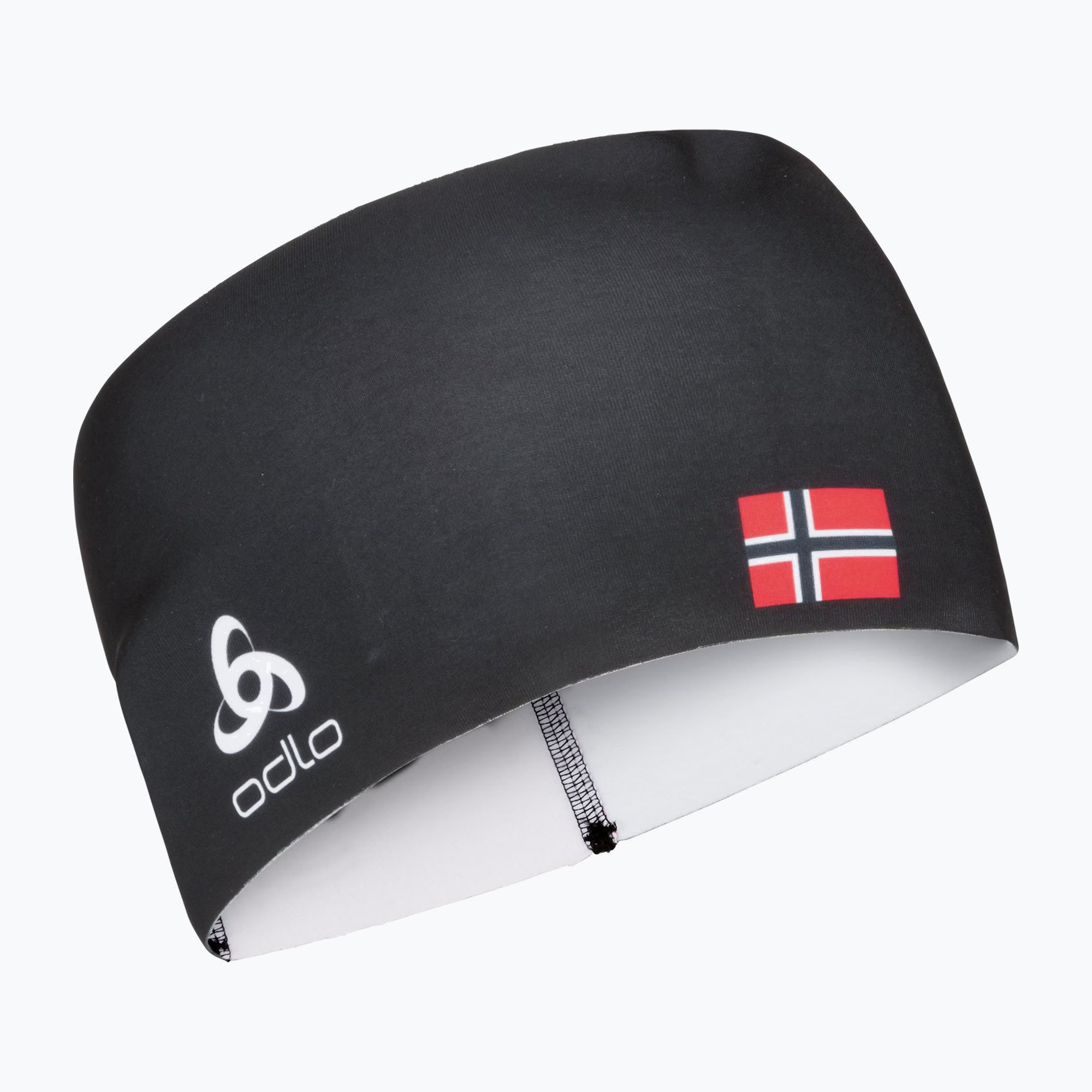 Opaska na głowę ODLO Competition Fan Warm black/norwegian flag 