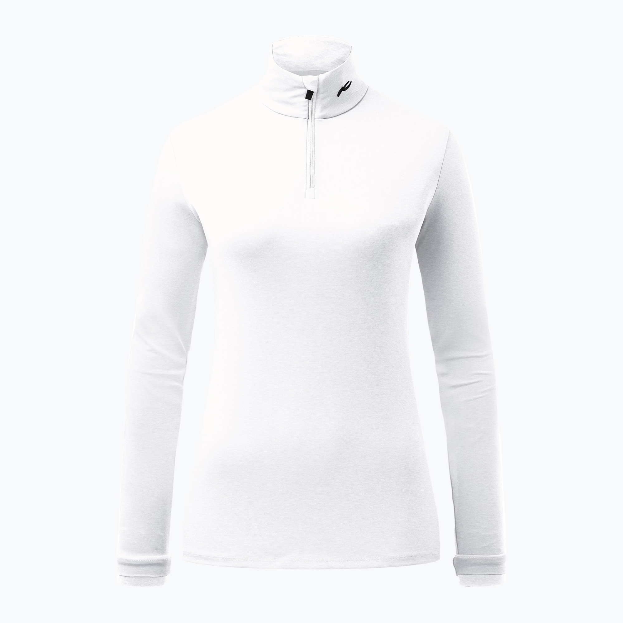 Giacca da sci donna KJUS Feel Midlayer mezza zip bianco (40) (Feel Midlayer Half Zip LS25-E06)