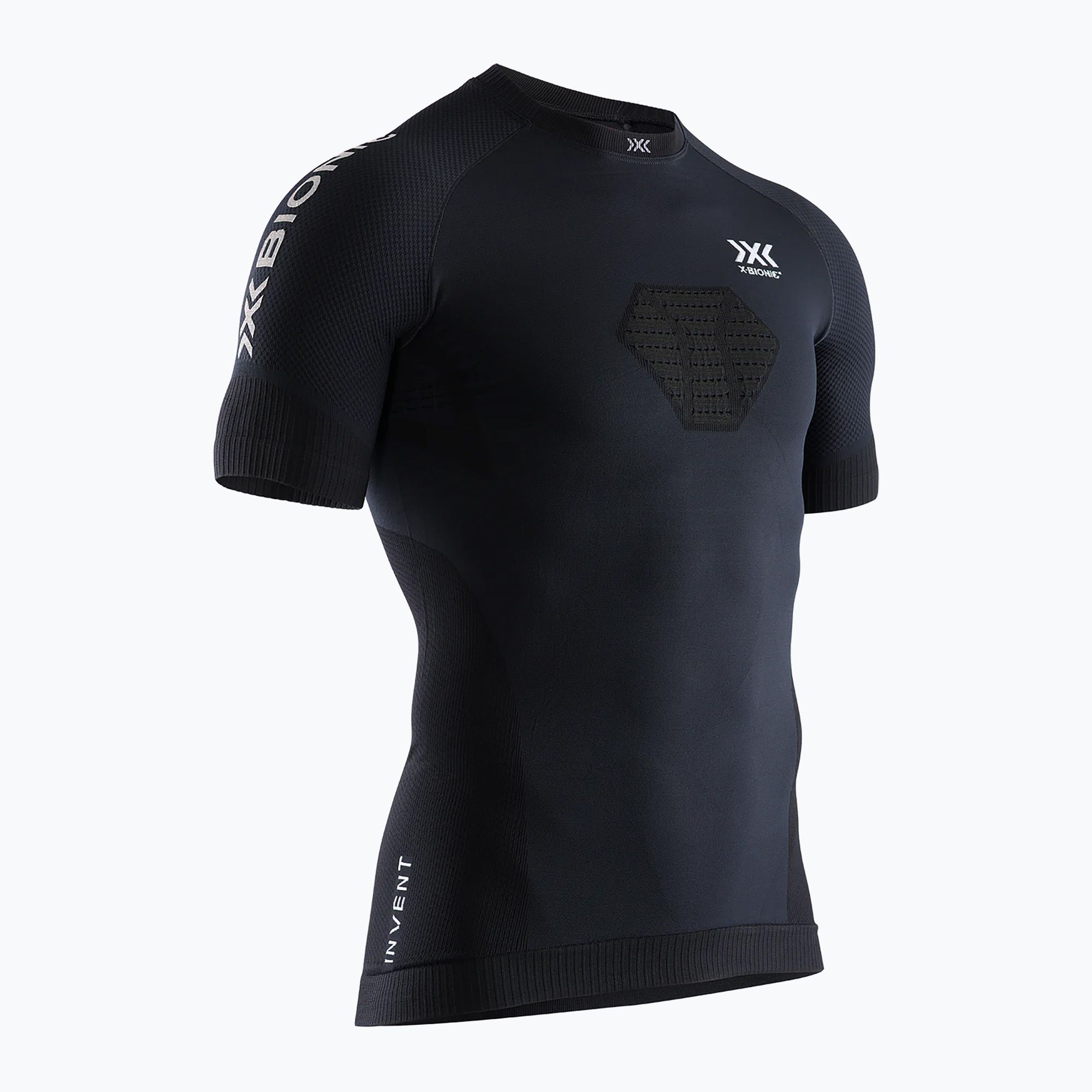 Koszulka do biegania męska X-Bionic Invent 4.0 Run Speed opal black/arctic white 