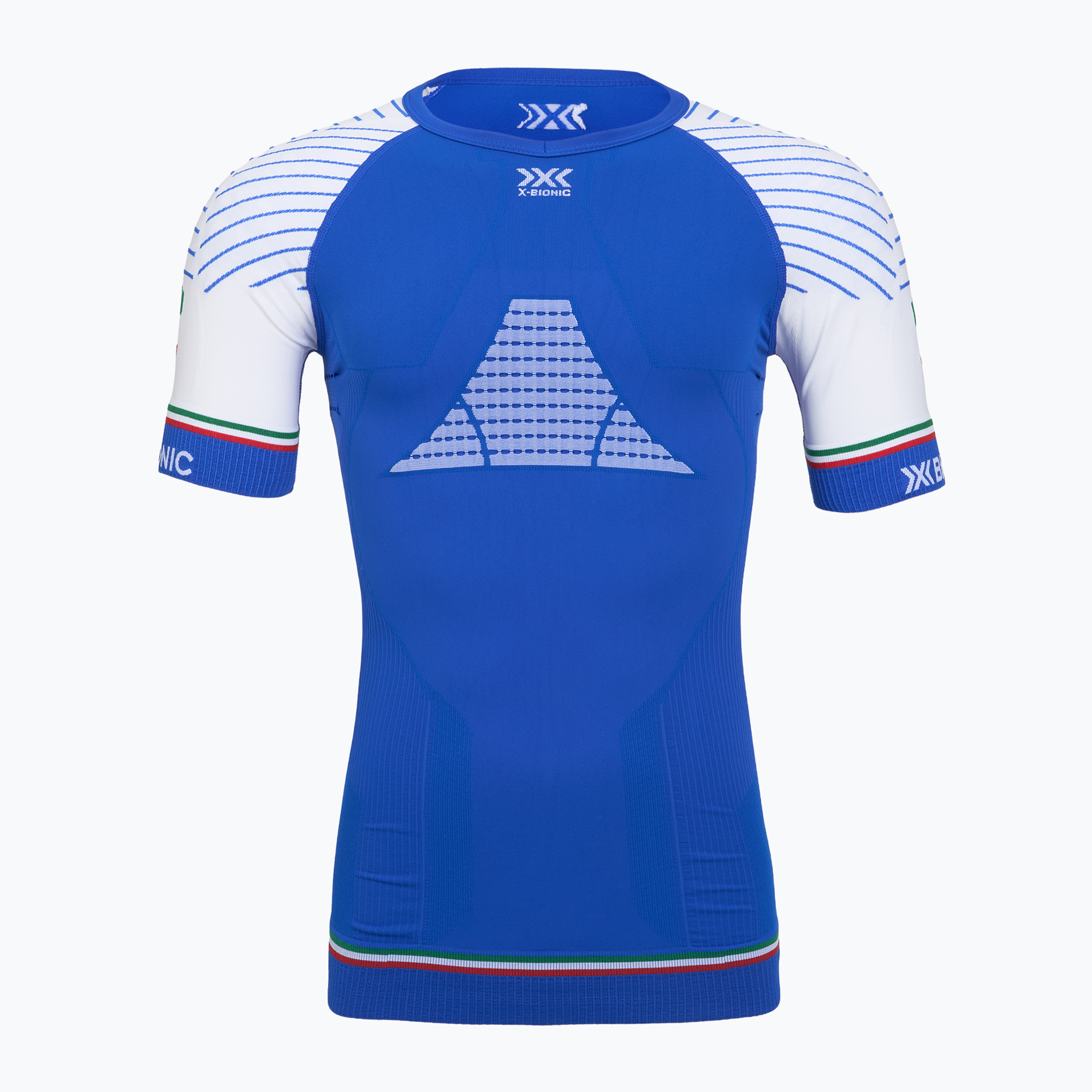 Koszulka termoaktywna męska X-Bionic Invent 4.0 Patriot Running Shirp blue 