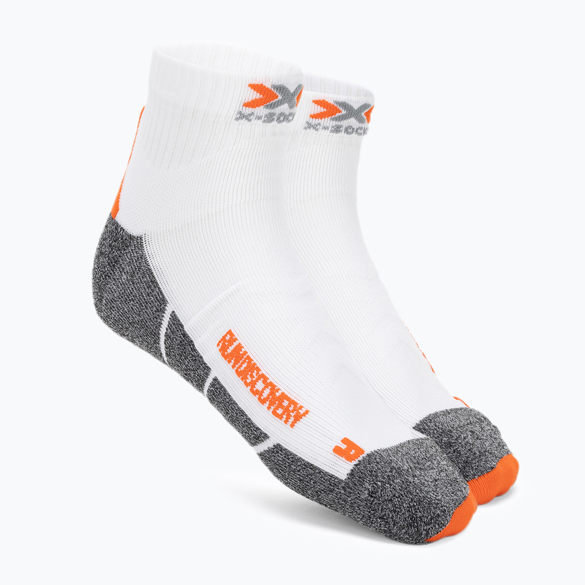 Calzini da corsa X-Socks Run Discovery 4.0 da uomo bianco artico/grigio dolomite (35-38 EU) (Run Discovery 4.0 XSRS54S23M)