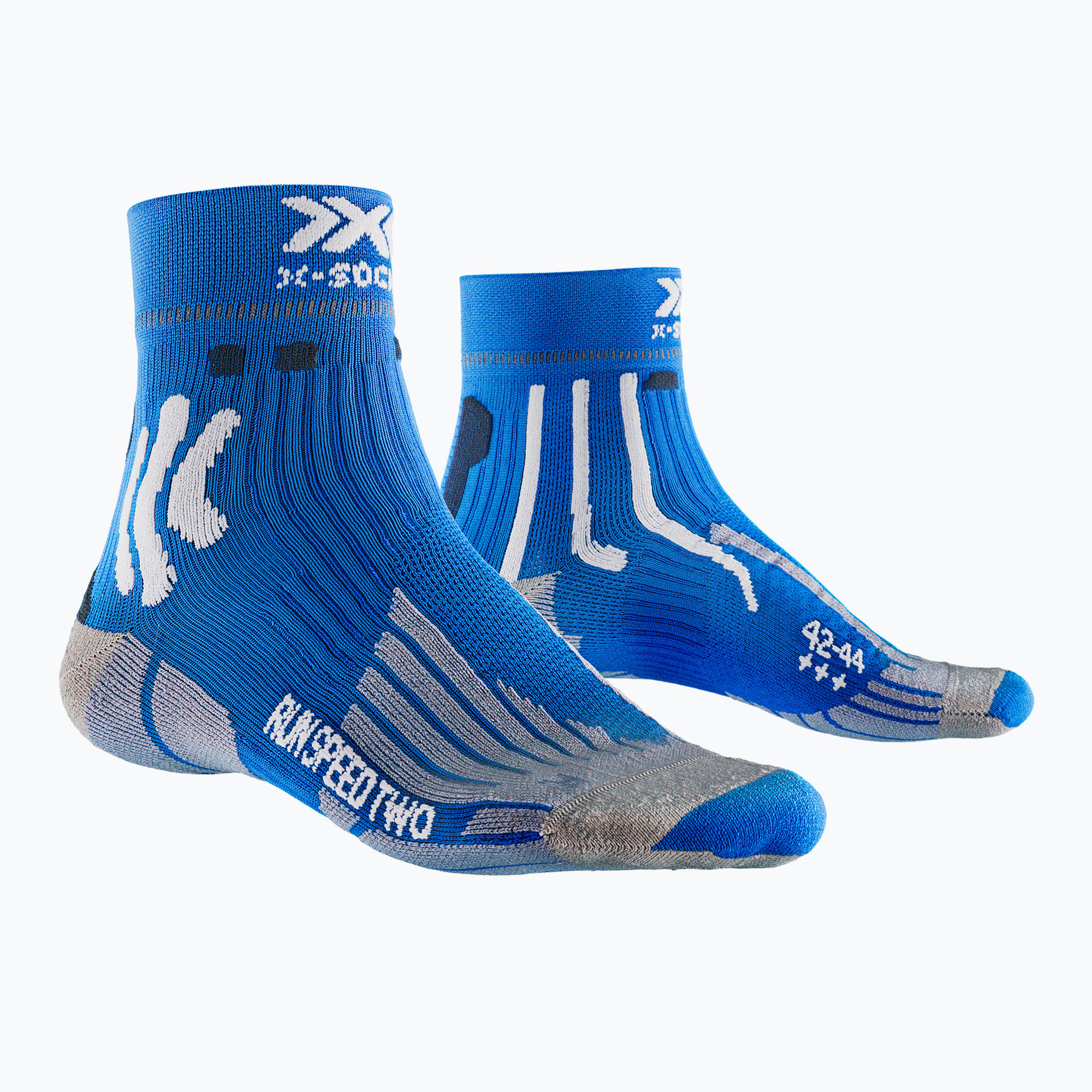 Мъжки чорапи X-Socks Run Speed Two 4.0 twyce blue/arctic white