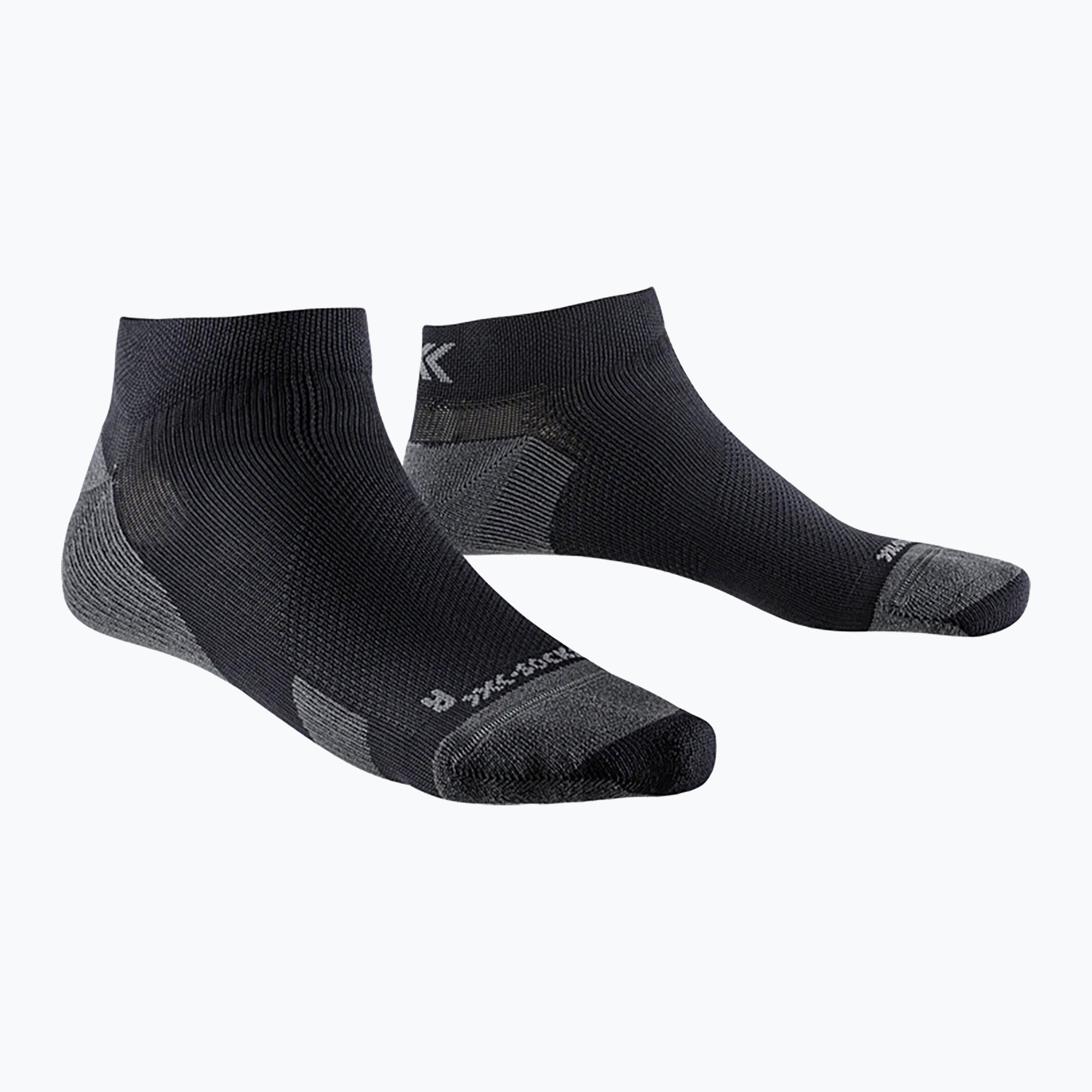 Мъжки чорапи за бягане X-Socks Run Discover Low Cut black/charcoal
