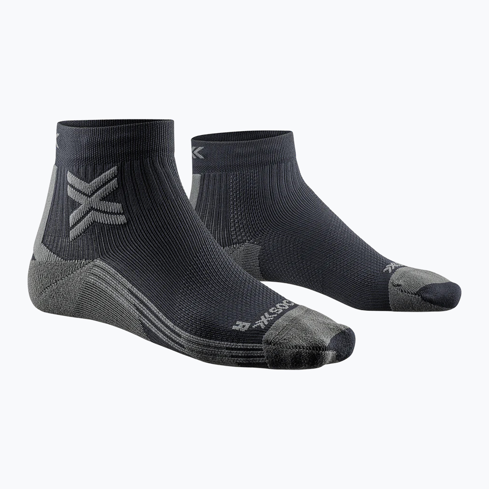 Дамски чорапи за бягане X-Socks Run Discover Ankle black/charcoal