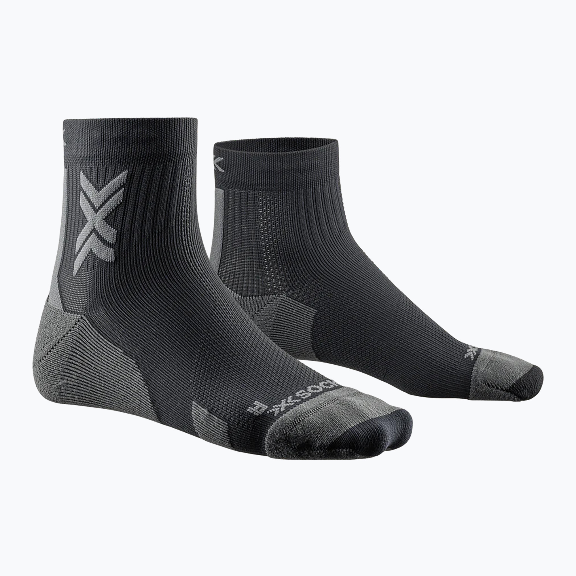 Мъжки чорапи за бягане X-Socks Run Discover Ankle black/charcoal