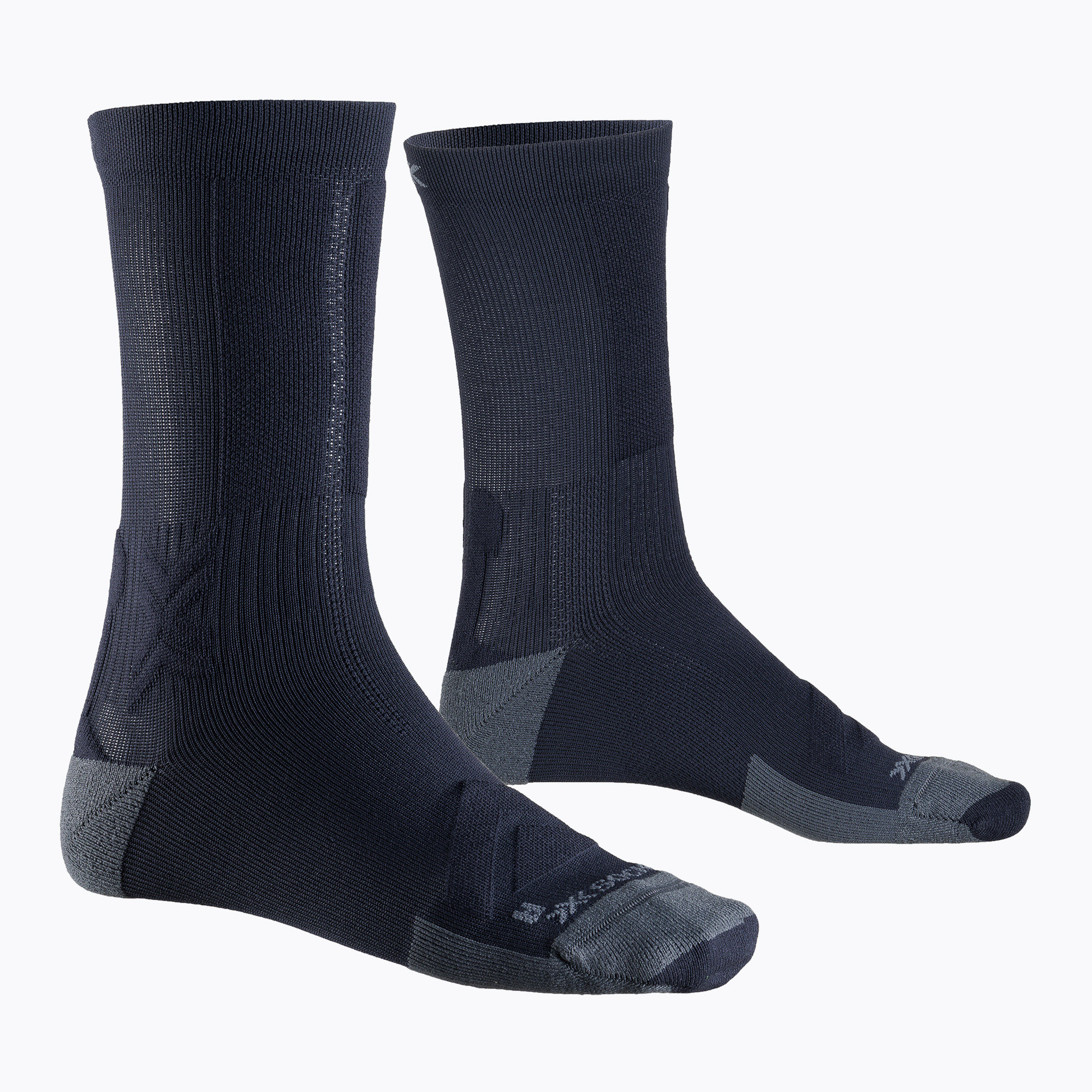 X-Socks Gravel Discover Crew fekete/szürke zokni (Gravel Discover Crew XS-BQDIS24U-B036)