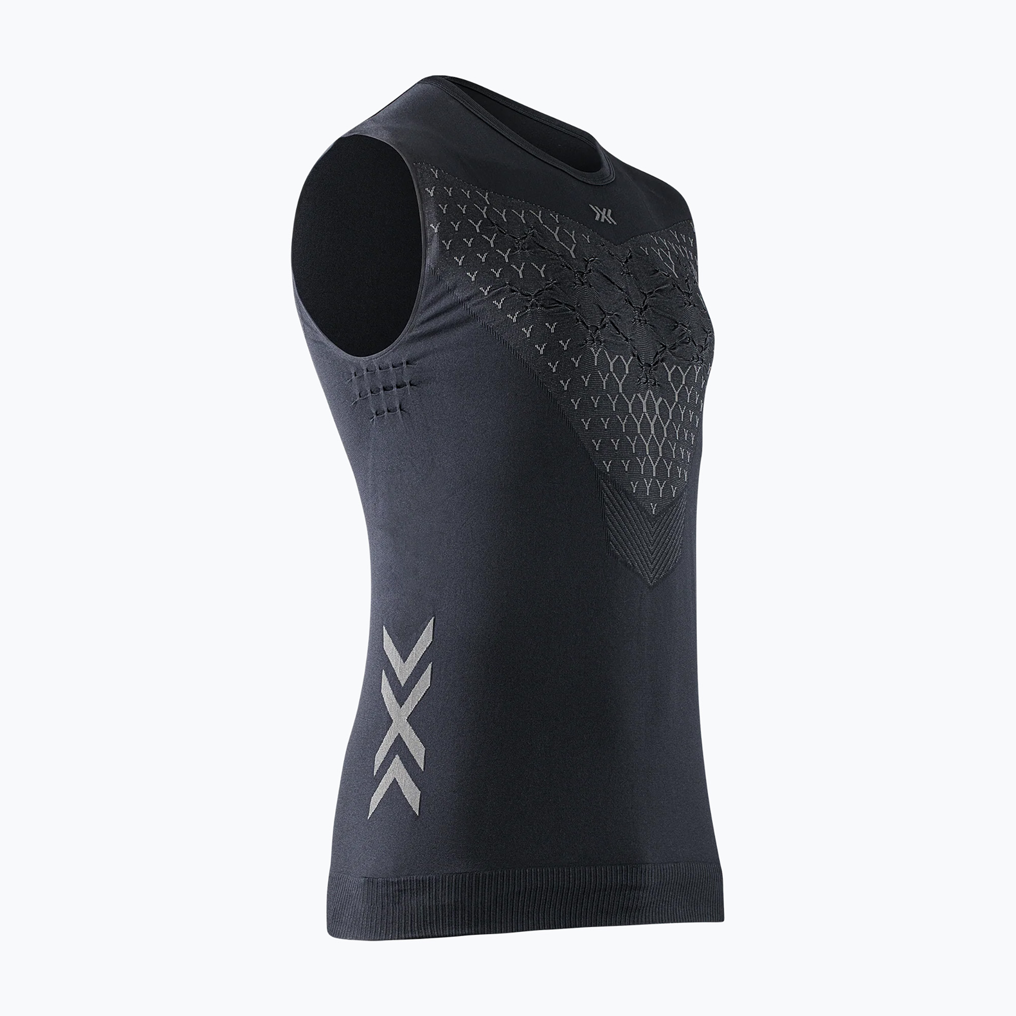 Koszulka do biegania męska X-Bionic Twyce Run Singlet black/charcoal 