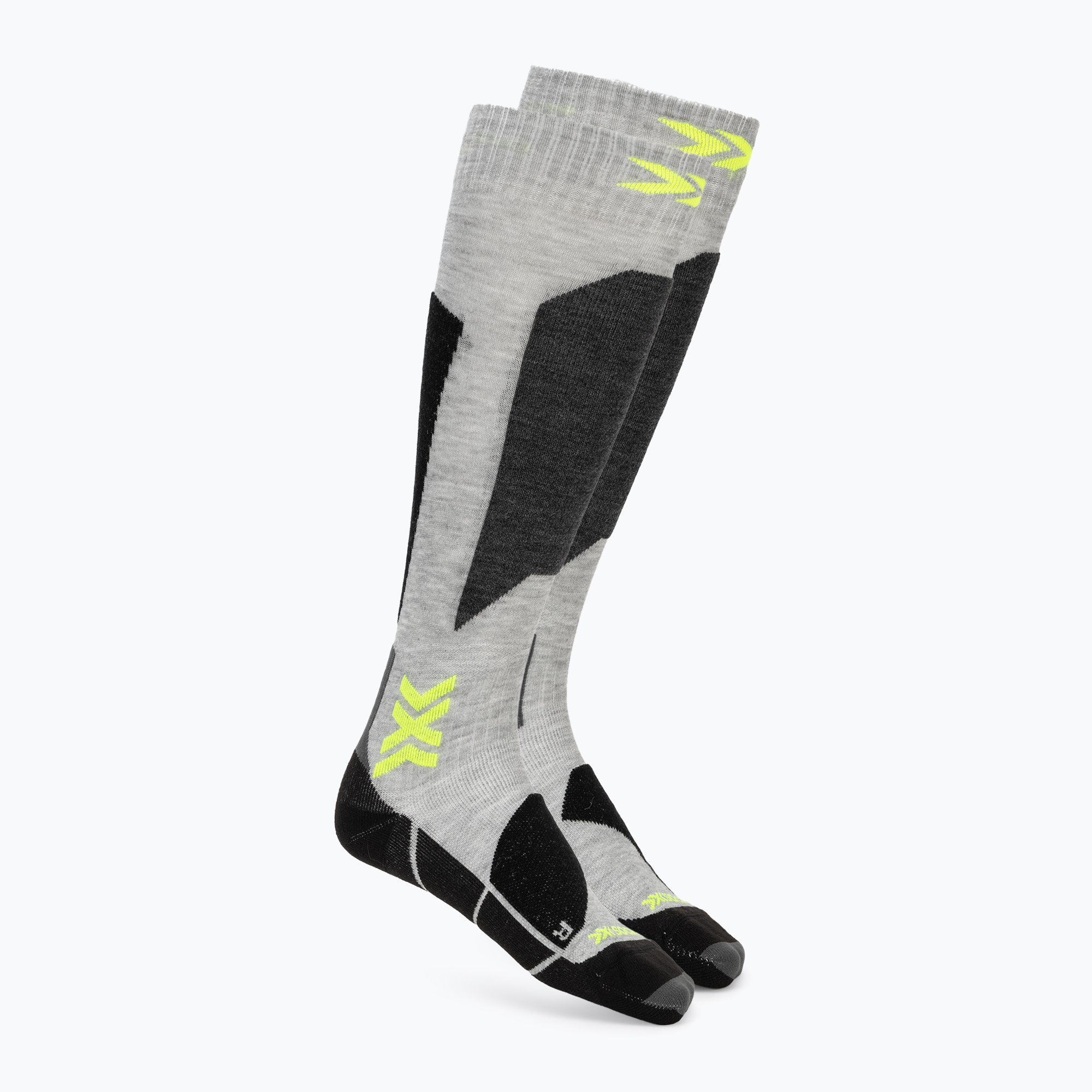 Șosete de schi X-Socks Ski Discover Otc rhino grey/canary