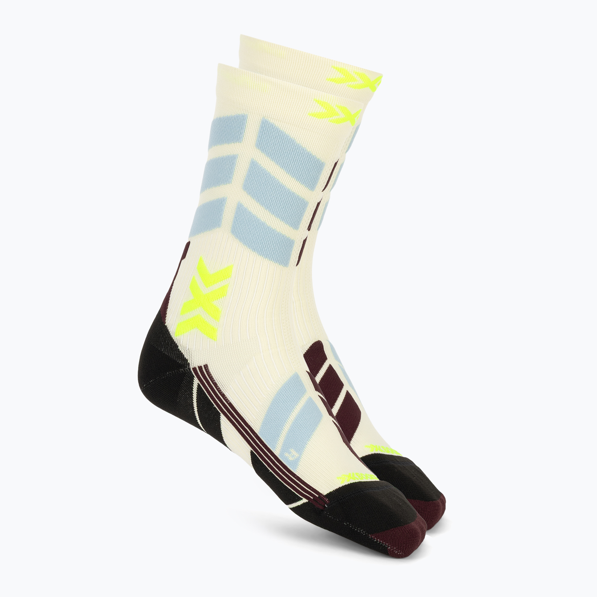 Дамски скиорски чорапи X-Socks X-Country Perform Crew light sand/cool water
