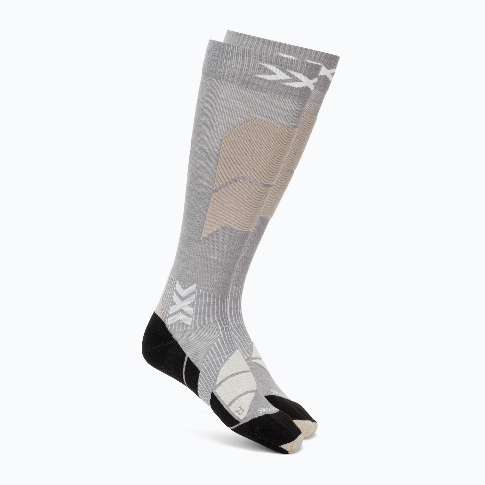 Skisocken X-Socks Ski Perform Merino Otc seal grey/light sand