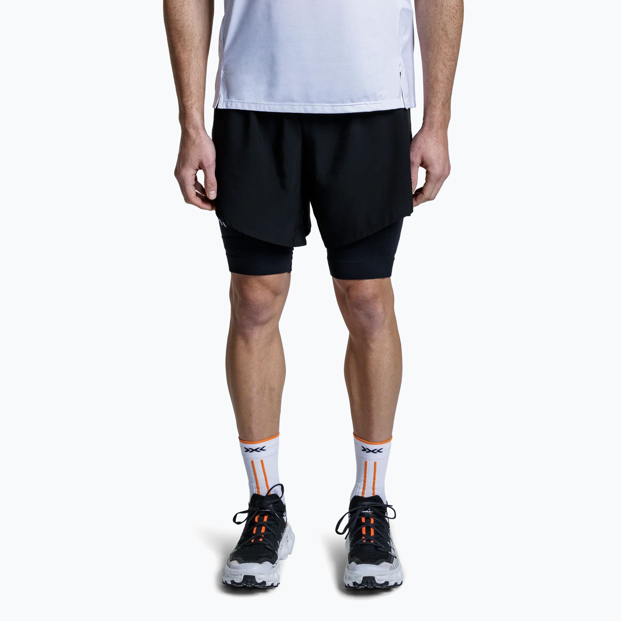 Spodenki do biegania męskie X-Bionic Efektor 2in1 x black/x black 
