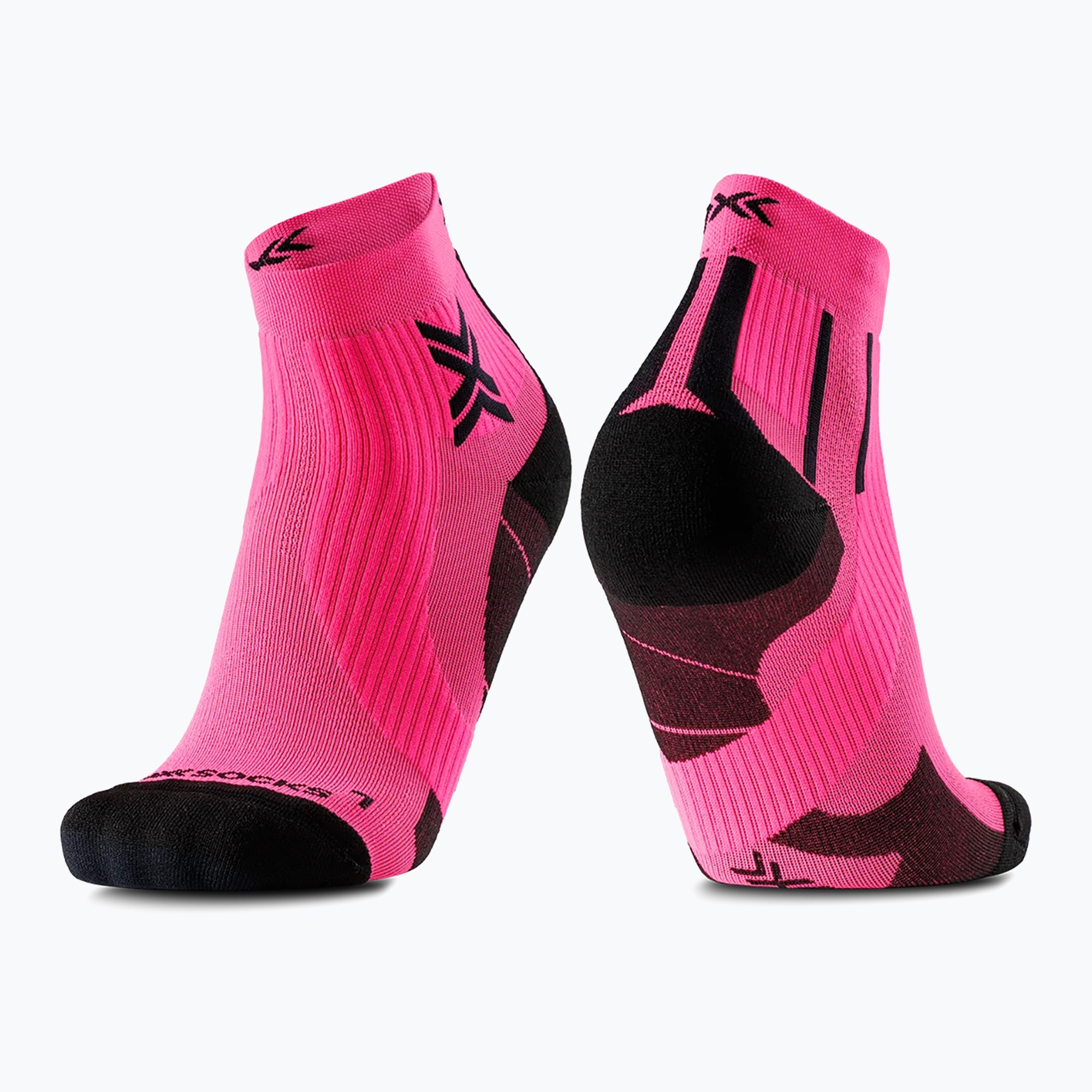 Мъжки чорапи X-Socks Run Perform Ankle fluo pink/x black