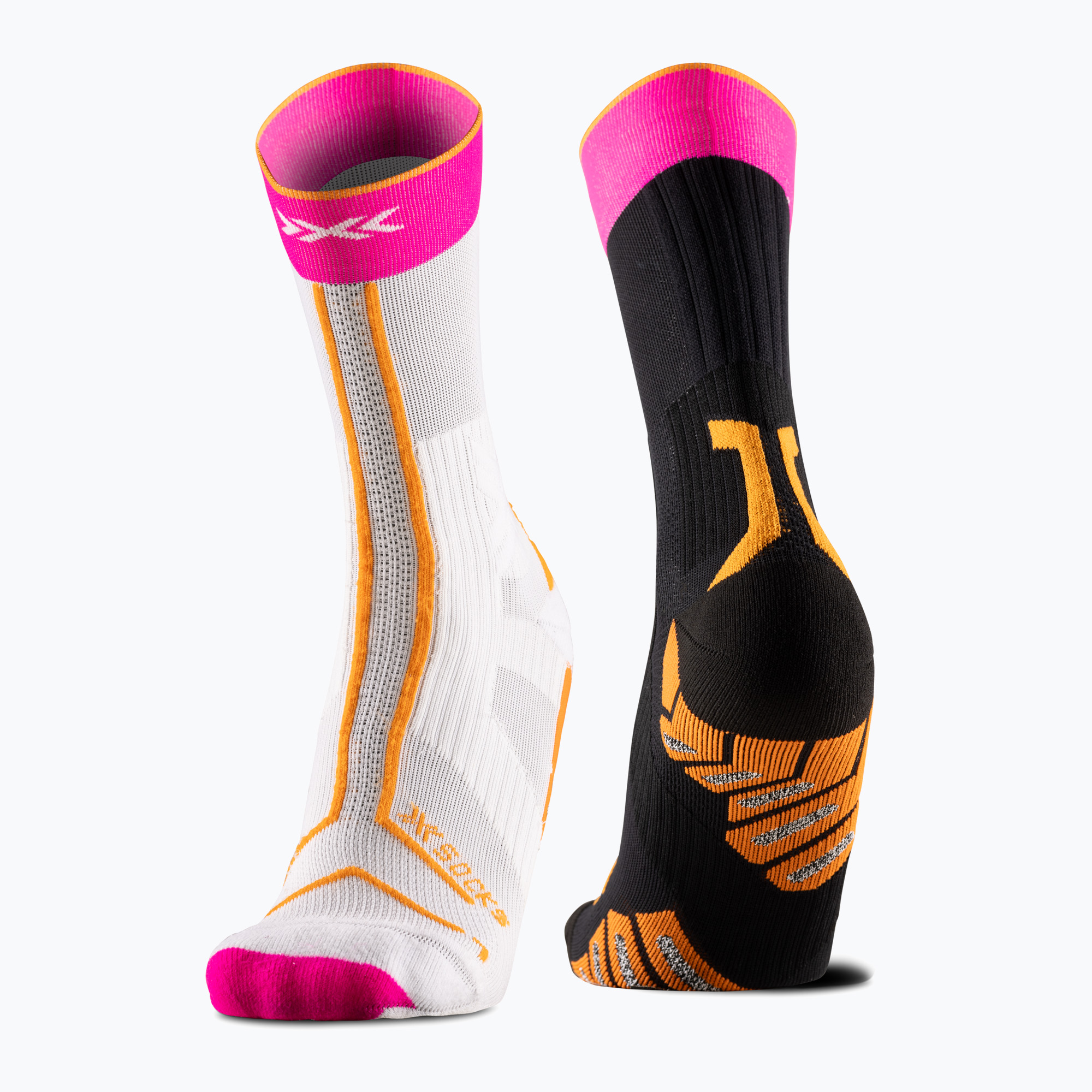 X-Socks Trailrun Terraskin Expert Crew чорапи yinyang/x black/x white/fluo pink