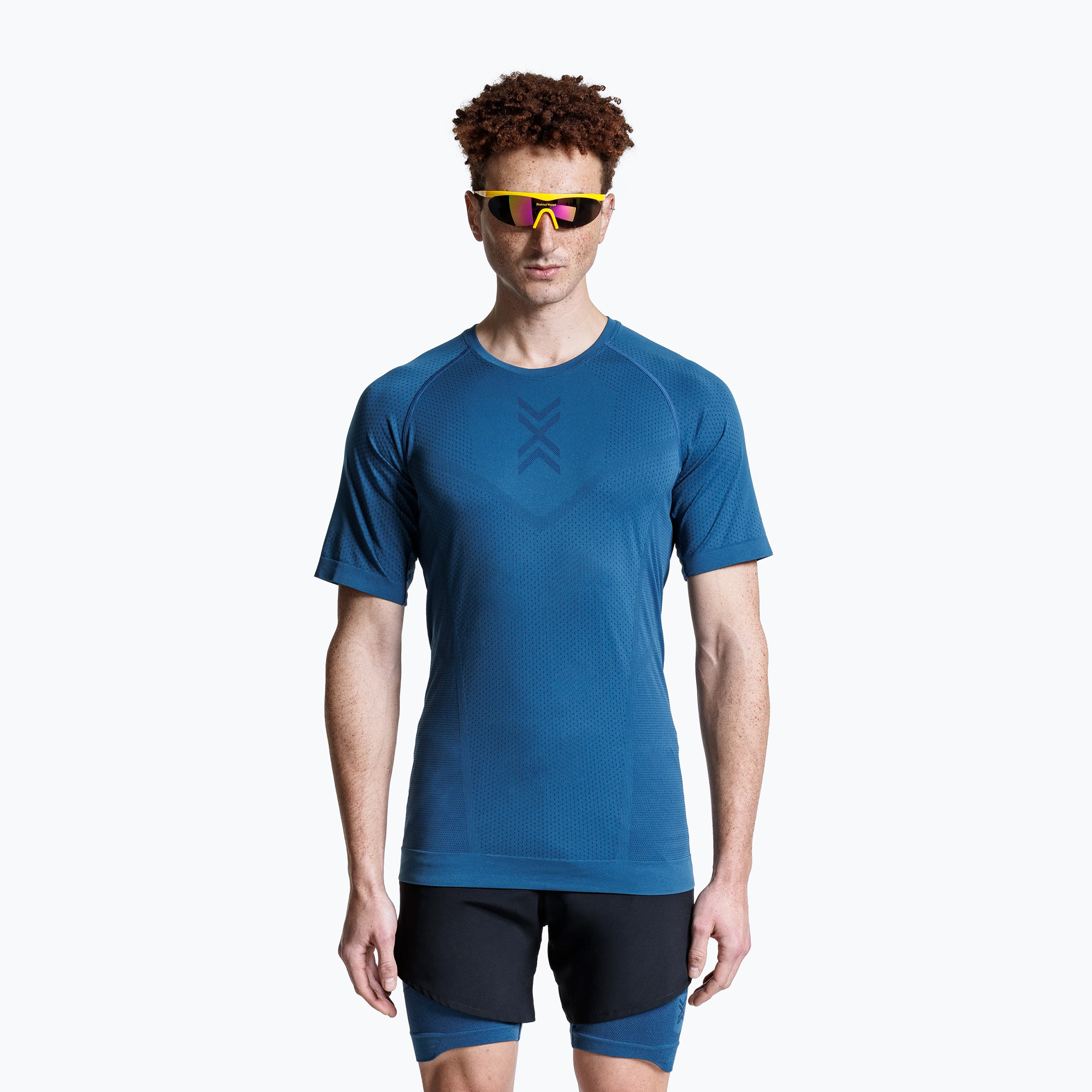 Koszulka do biegania męska X-Bionic Xceed Run slate blue/marine 