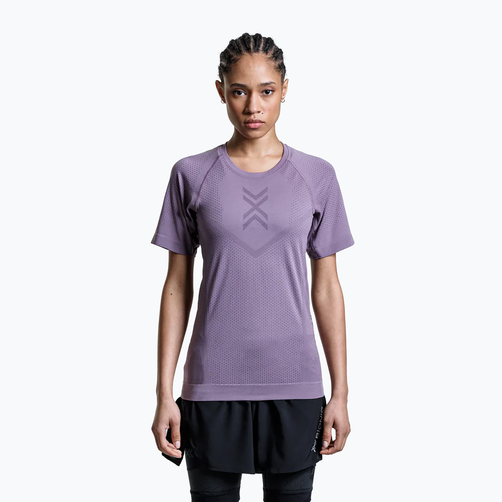 Koszulka do biegania damska X-Bionic Xceed Run dusty lavender/lavender night 