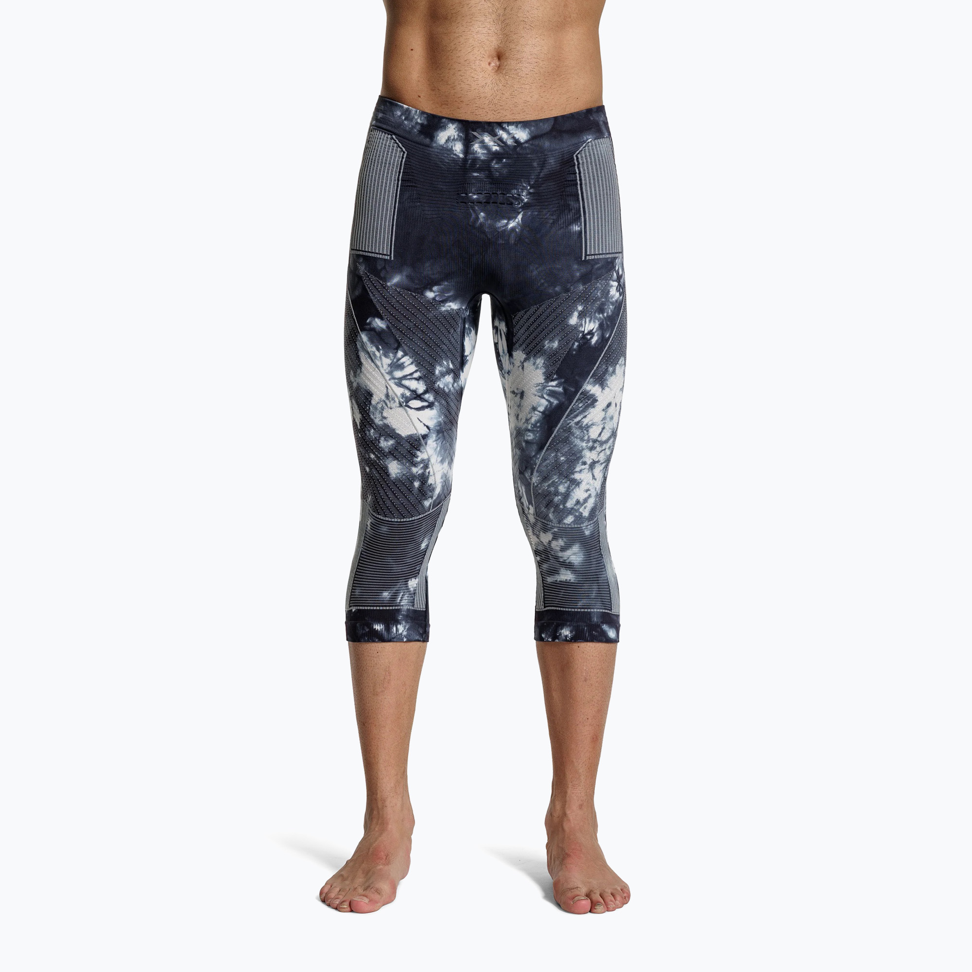 Pantaloni termoactivi X-Bionic Energy Accumulator Wild 3/4 tiedye x black/fluo pink