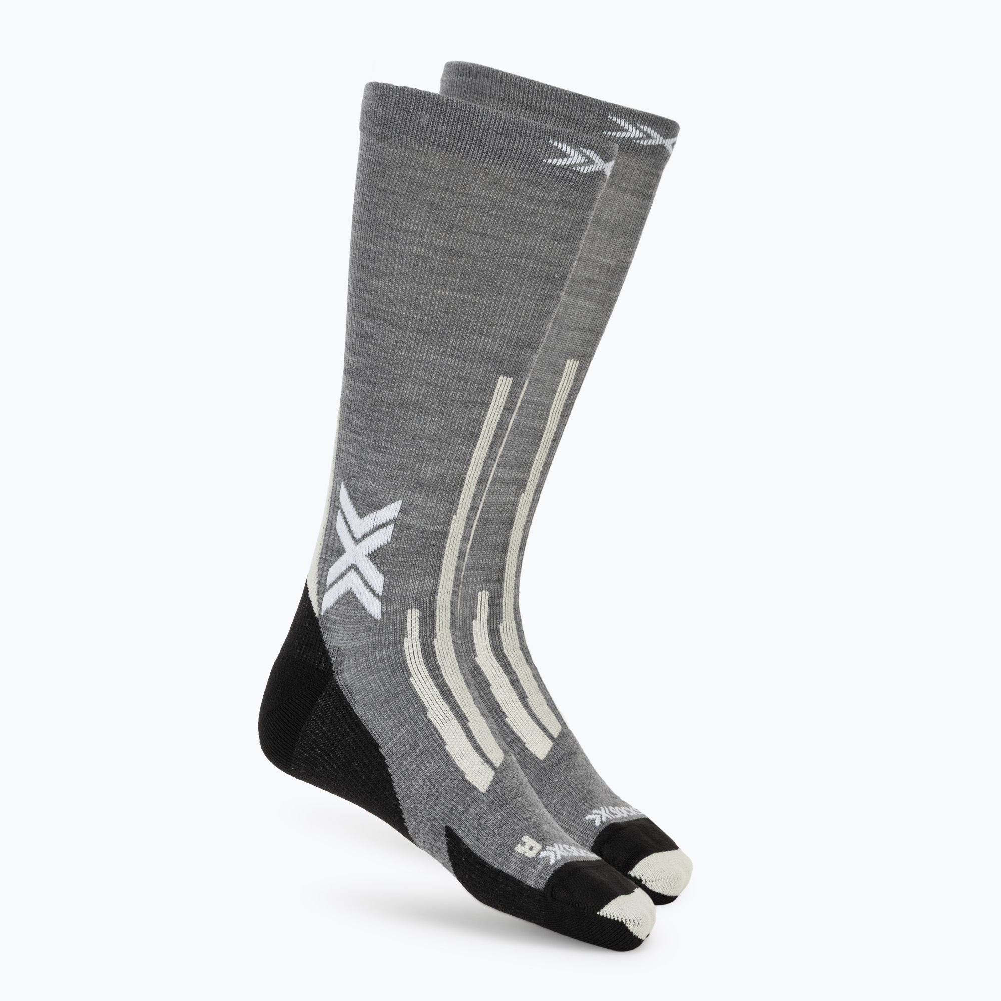 Șosete X-Socks Hike Discover Merino Crew seal grey/light sand