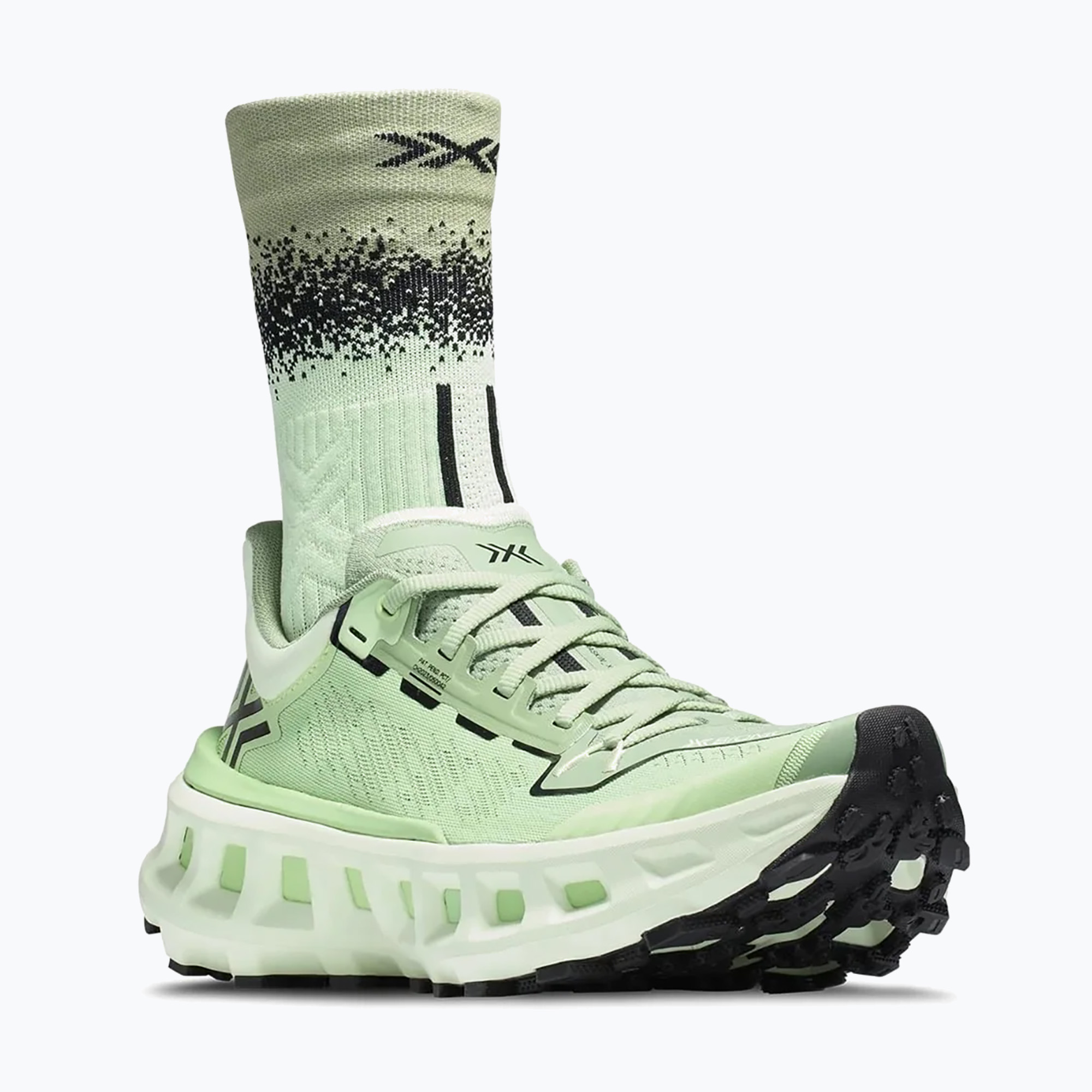 Buty do biegania + skarpety X-Bionic Terraskin X03 digital lime/x black 
