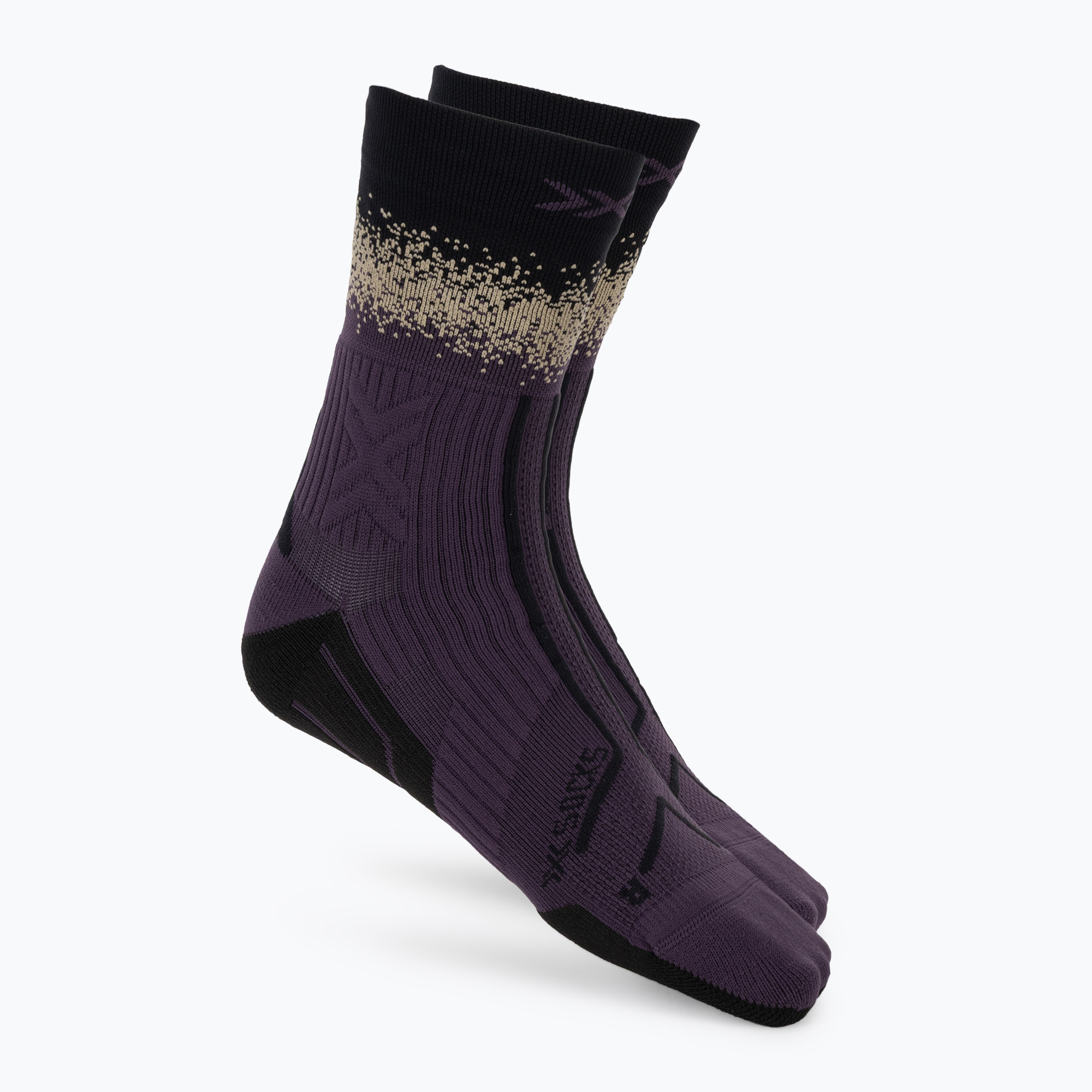 Чорапи X-Socks Terraskin Perform Crew deep purple/x black/sand