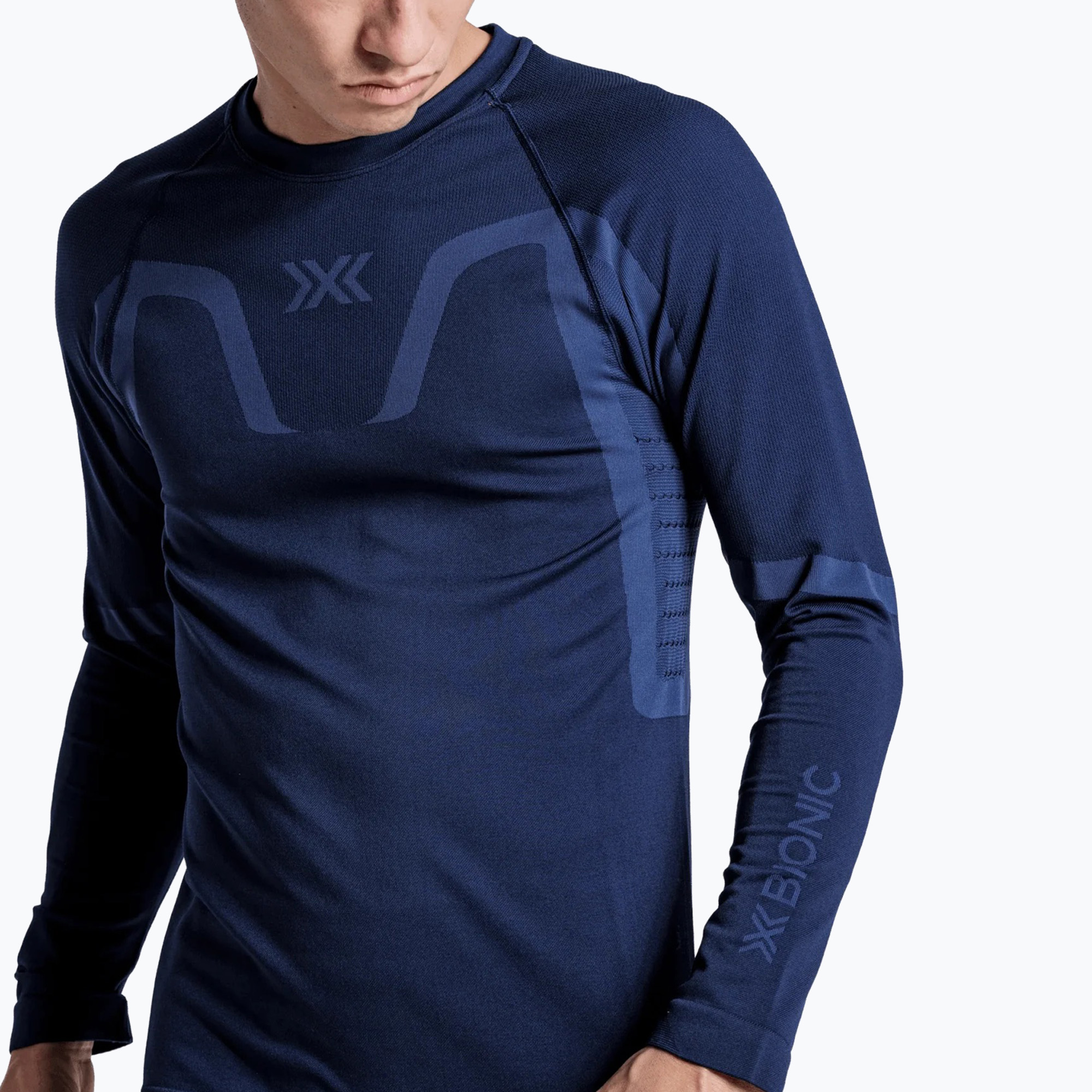Bluză termoactivă pentru bărbați X-Bionic X-Ential Baselayer LS marine