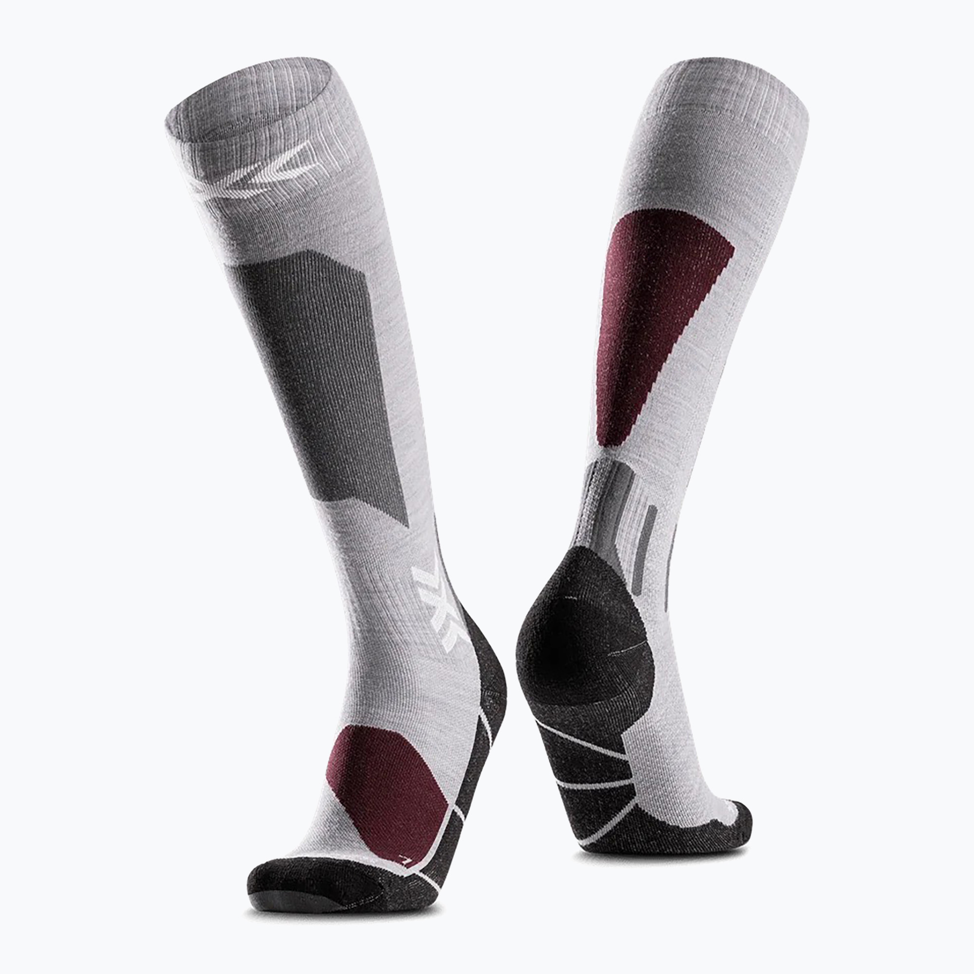 Șosete de schi X-Socks Ski Discover Merino Otc silver grey