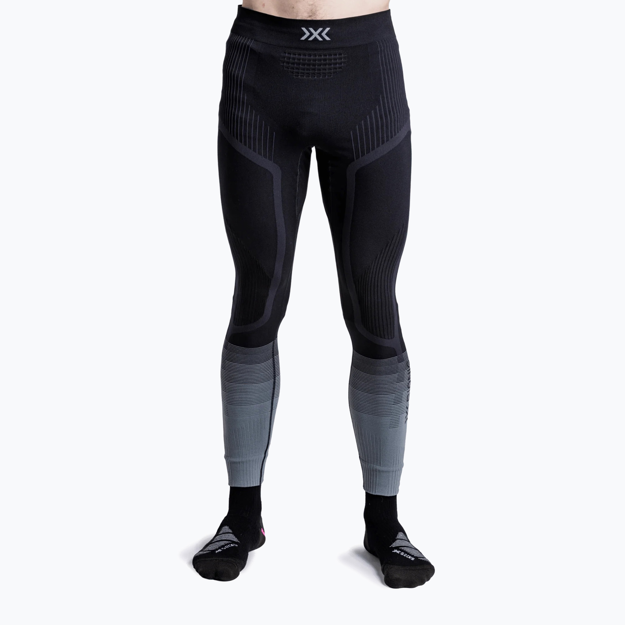 Colanți termoactivi pentru bărbați X-Bionic Invent Graphics x black/dark grey