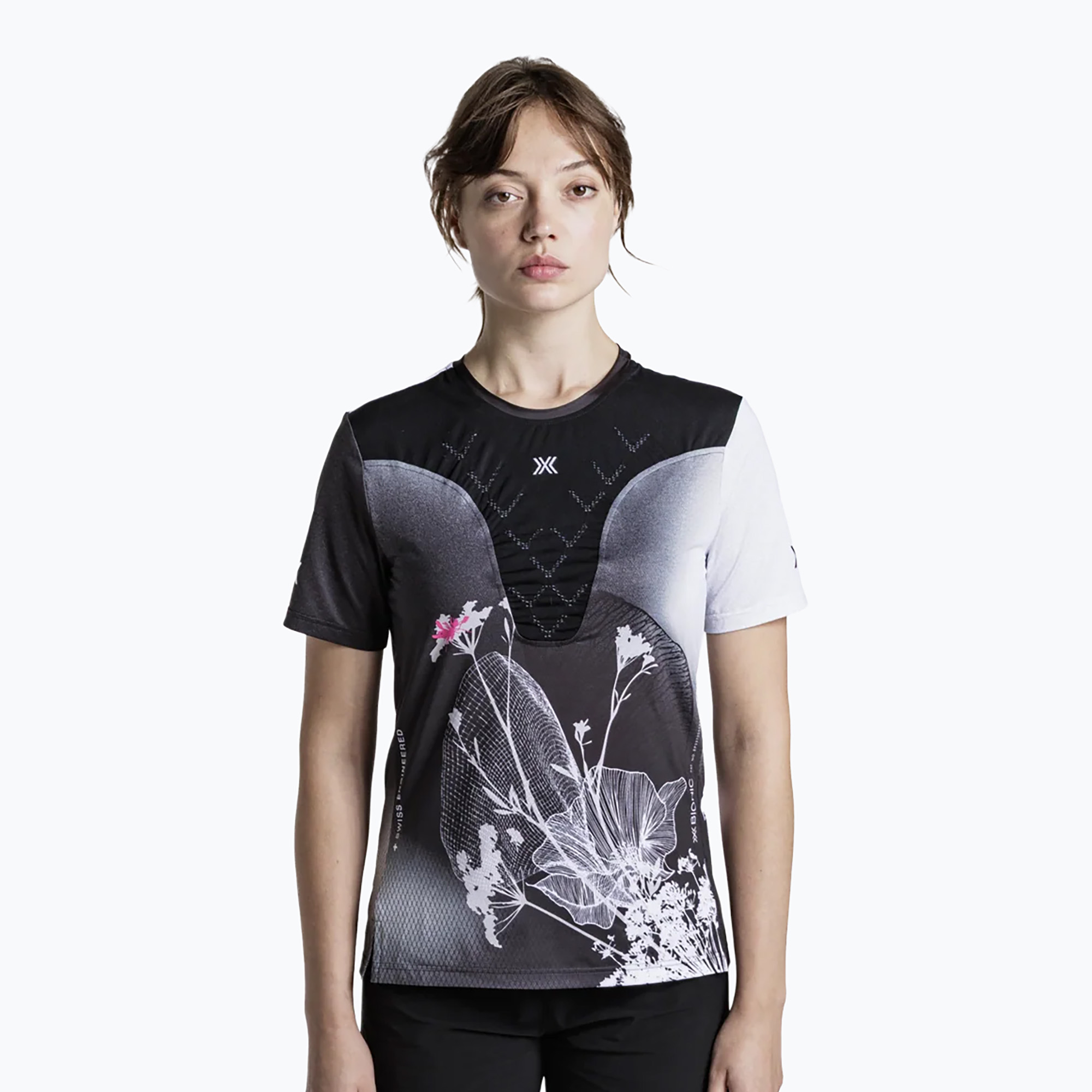 Koszulka do biegania damska X-Bionic Corefusion Run Shirt yinyang/x black/x white 