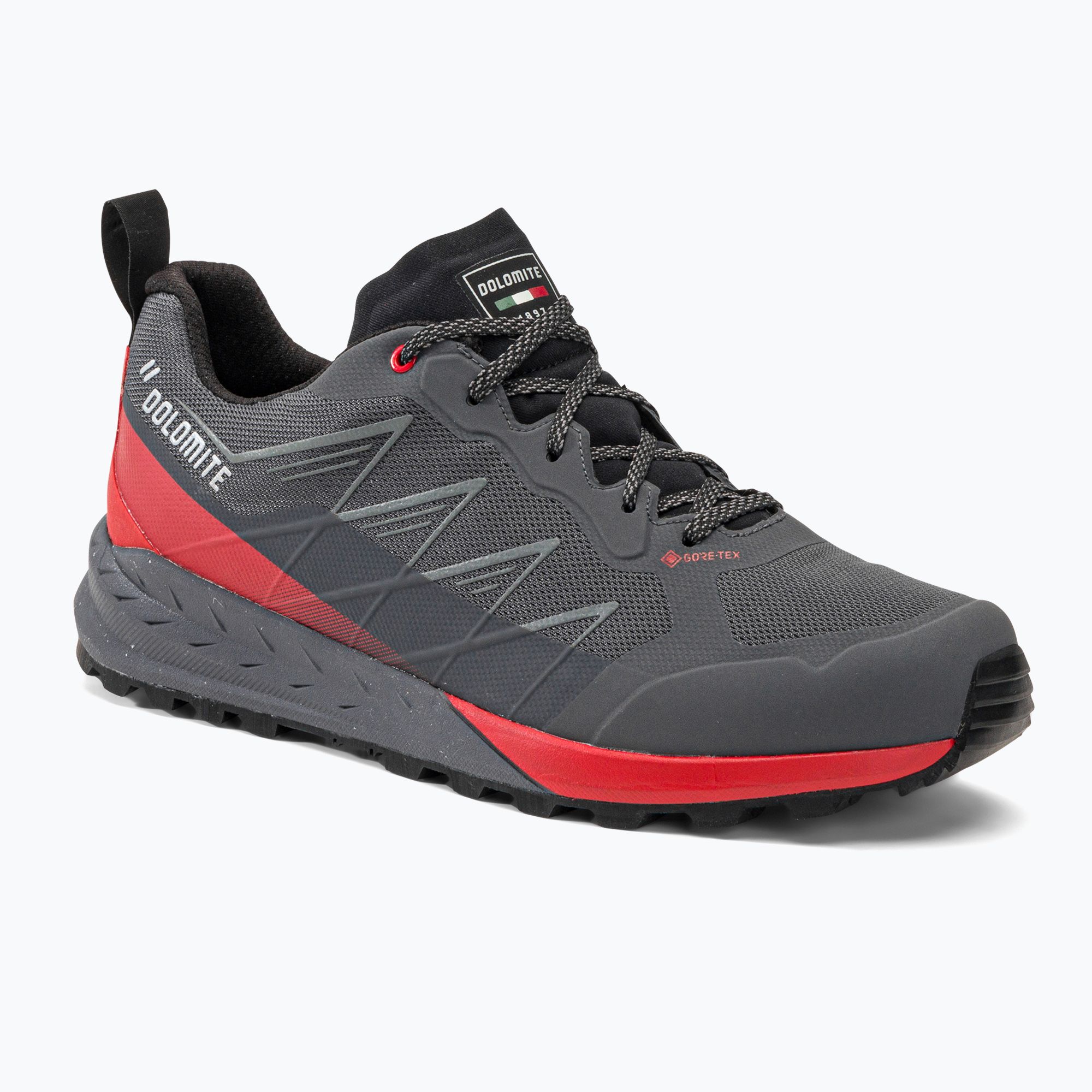 Buty trekkingowe męskie Dolomite Croda Nera Tech GTX anthracite grey/fiery red 