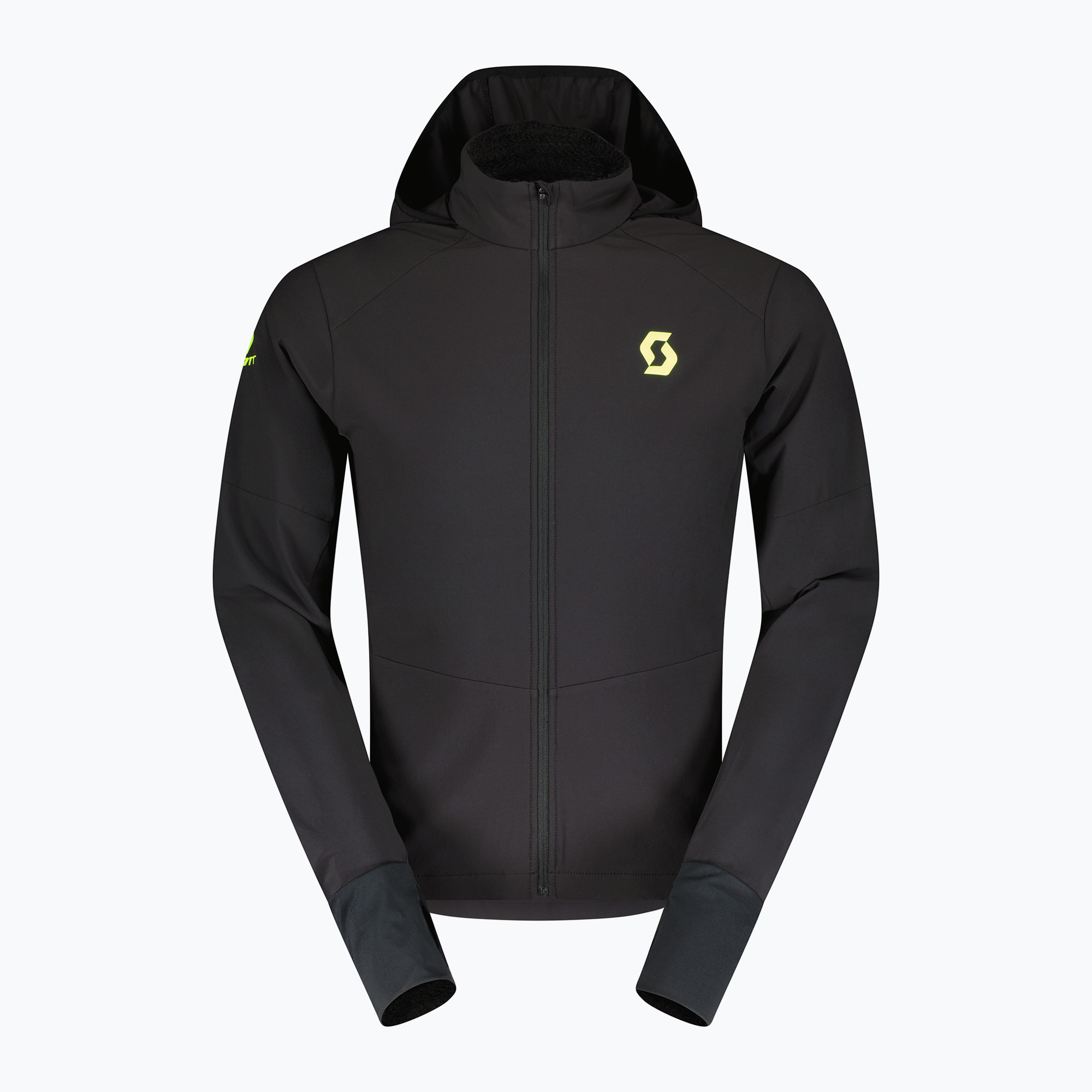 Kurtka do biegania męska SCOTT RC Run Warm black/yellow 