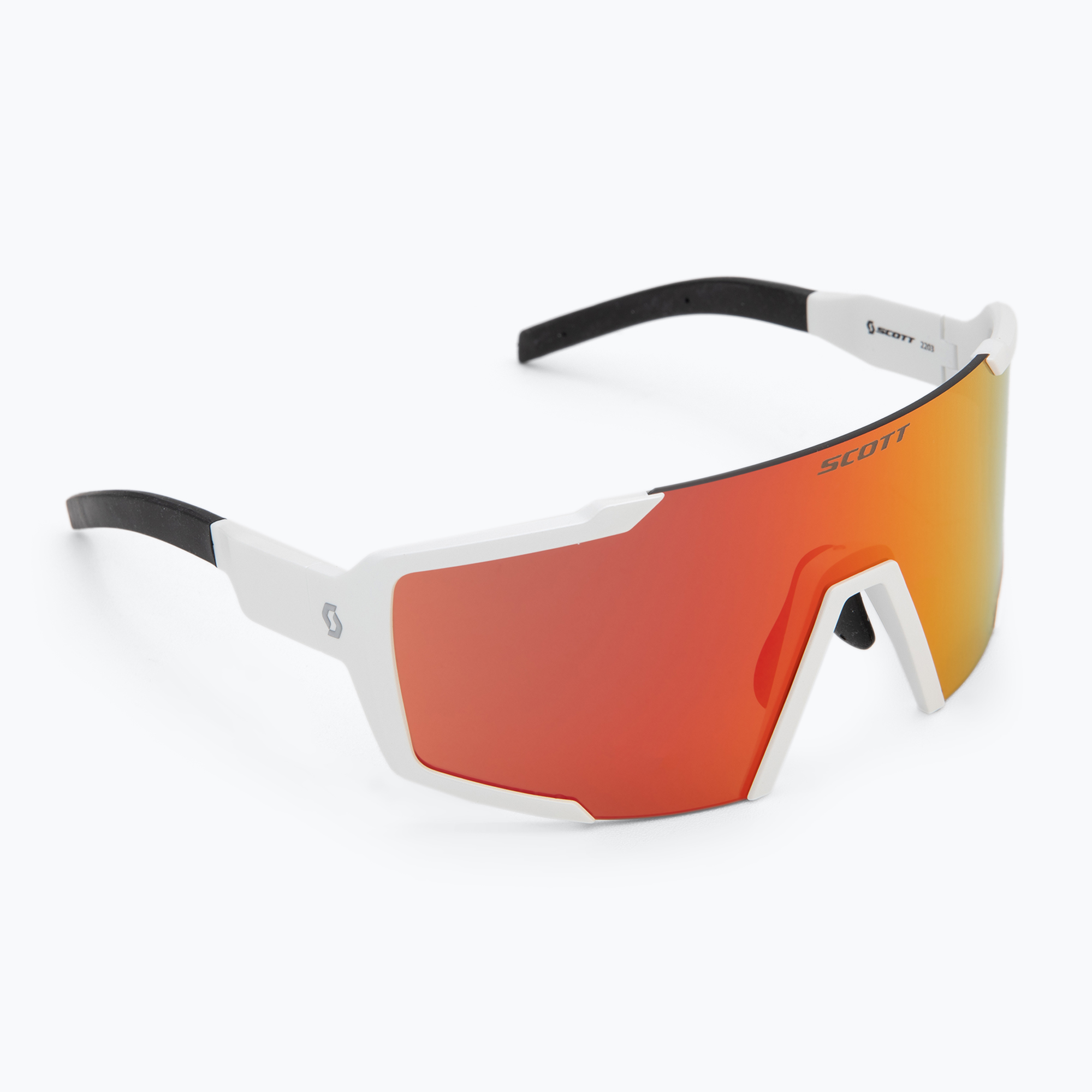Слънчеви очила SCOTT Shield Compact white matt/red chrome